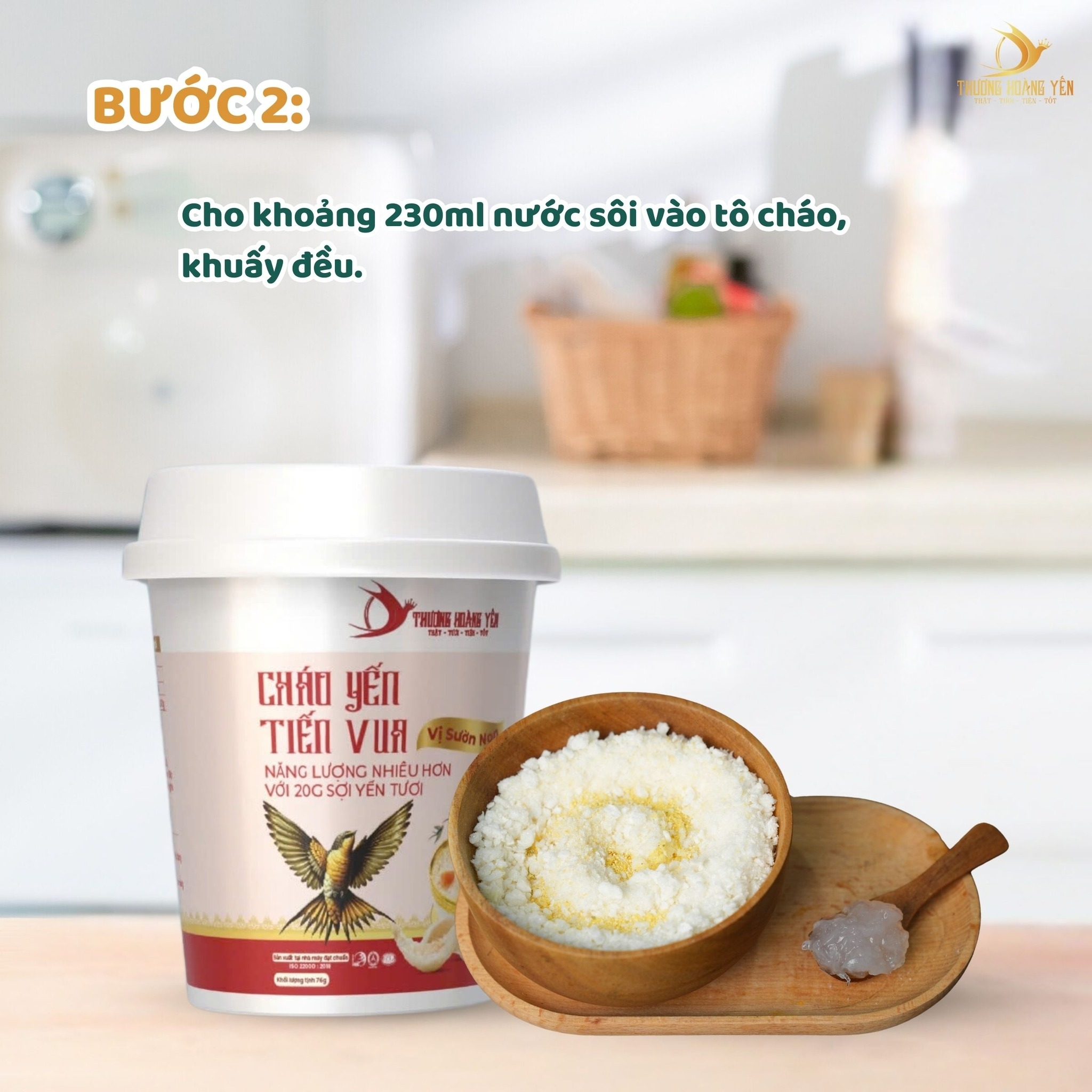 COMBO 10 cốc cháo yến tiến vua mix vị - THƯỢNG HOÀNG YẾN 20gr - 5