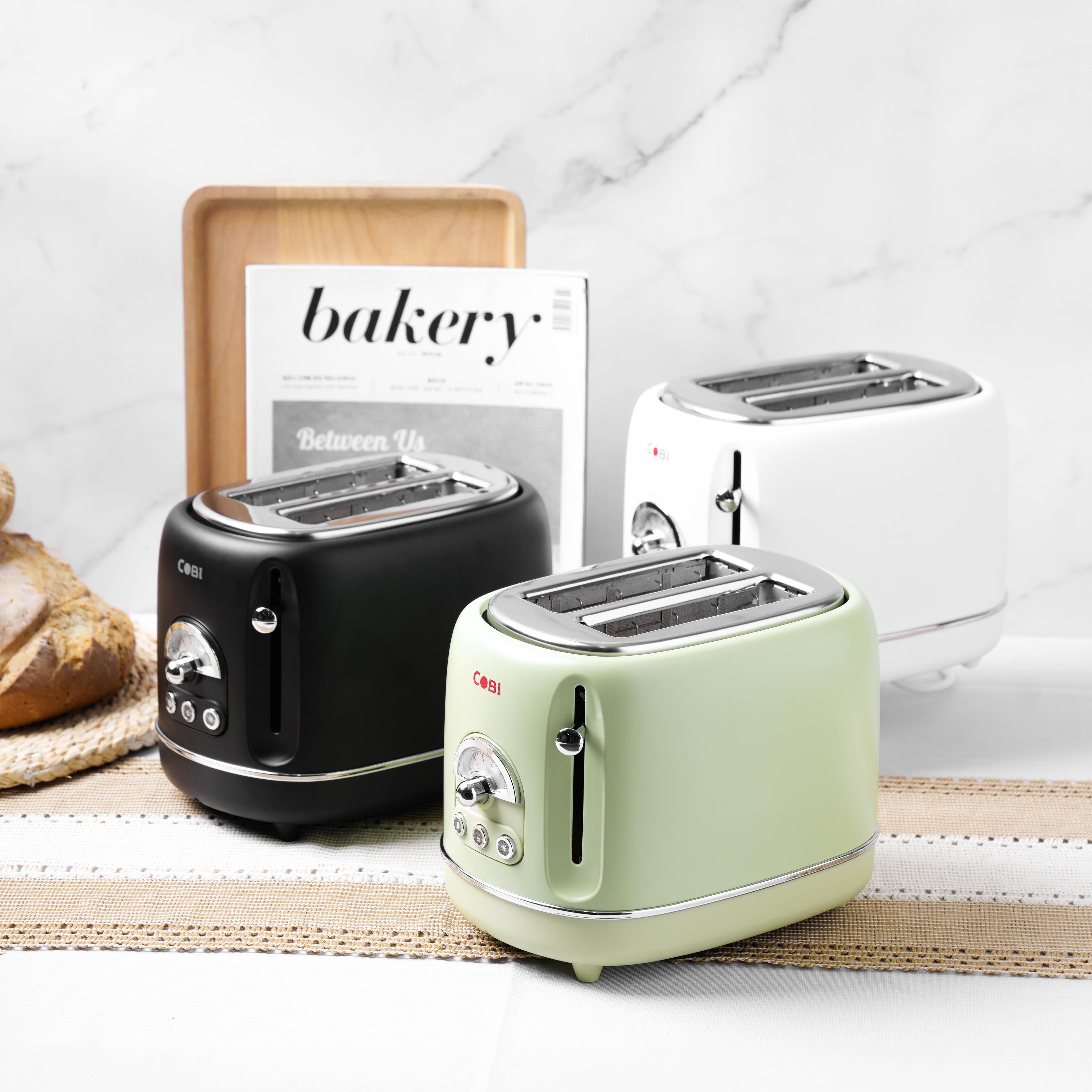 Máy nướng bánh mì Toaster 2 ngăn COBI màu đen_CB-TO-0201-B_341710