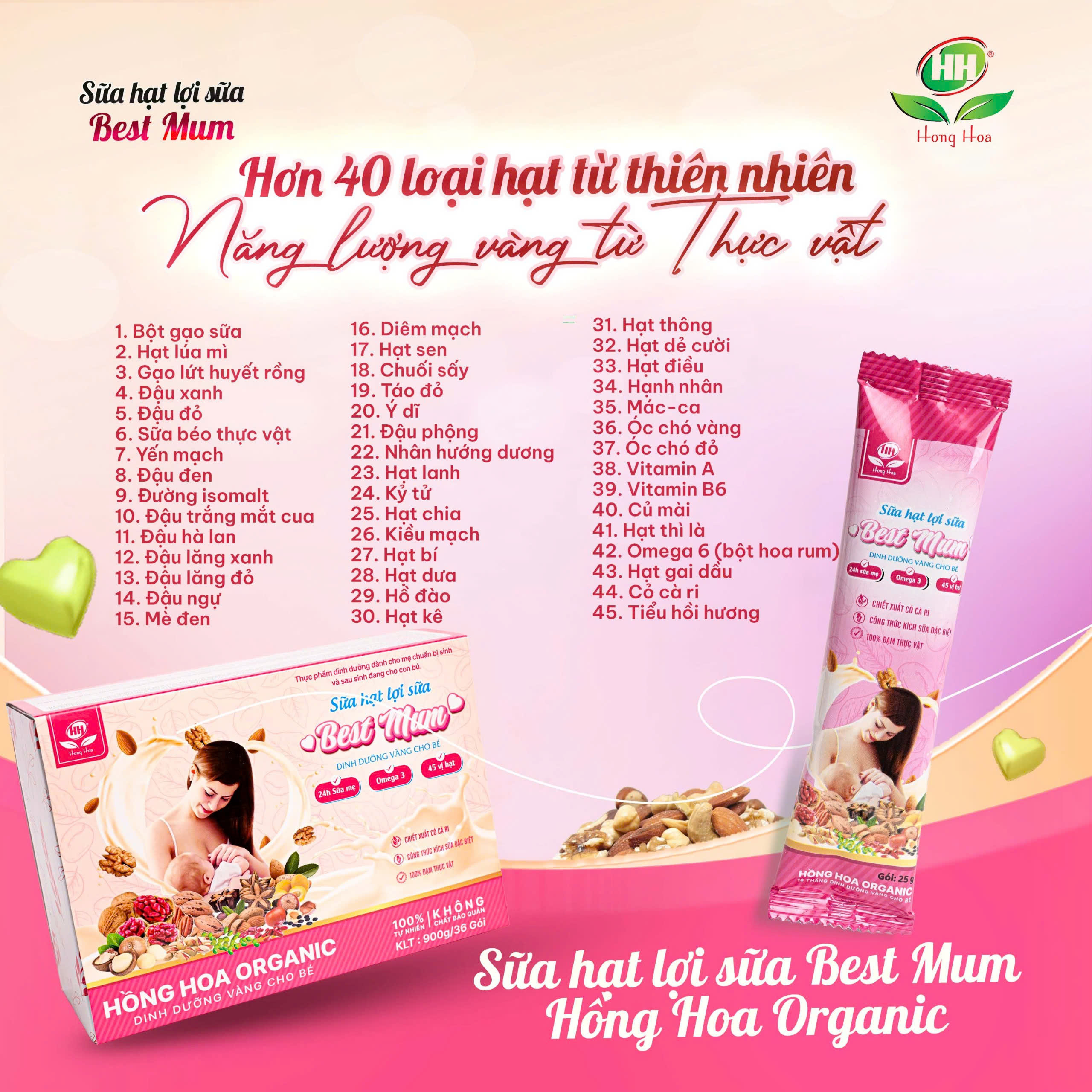 Sữa hạt lợi sữa Best Mum