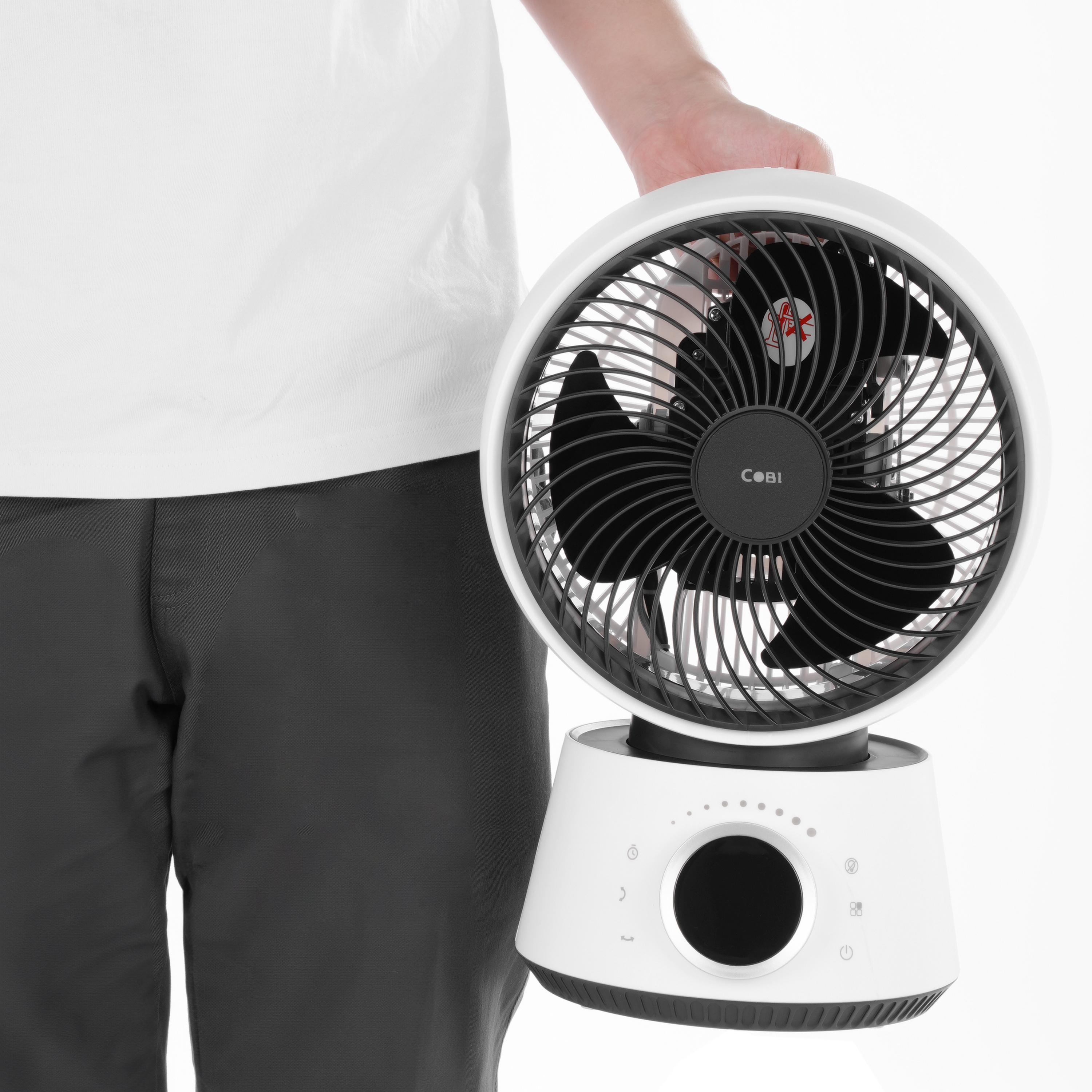 Quạt tuần hoàn không khí để bàn 8" COBI - Điều khiển từ xa, Hẹn giờ, Xoay tự động 3D 360°_341729