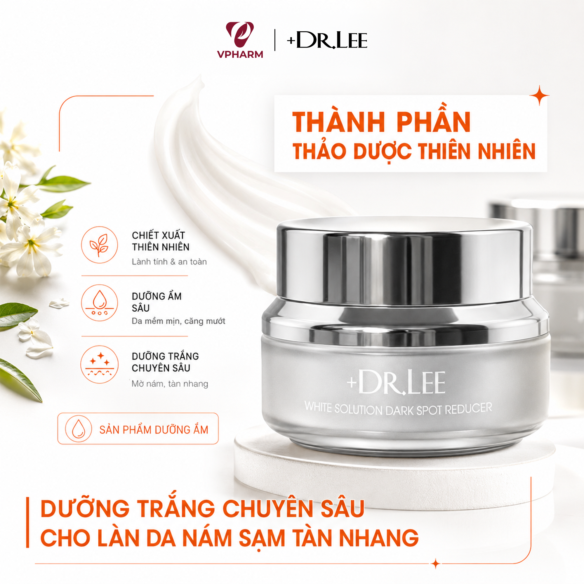 Kem Dưỡng Trắng, Mờ Thâm Nám & Ngừa Lão Hóa +Dr.Lee White Solution Dark Spot Reducer (30g)