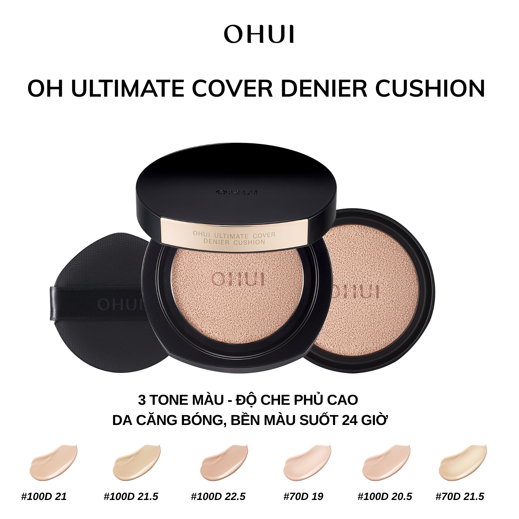 Phấn Nước Kiềm Dầu Ohui Ultimate Cover Denier Cushion