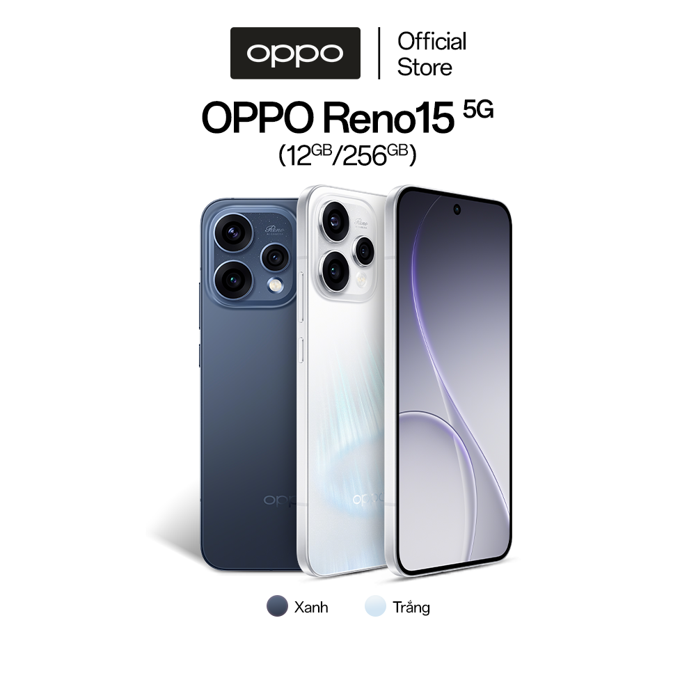 Điện thoại OPPO Reno15 5G 12GB/256GB - Phân phối chính hãng