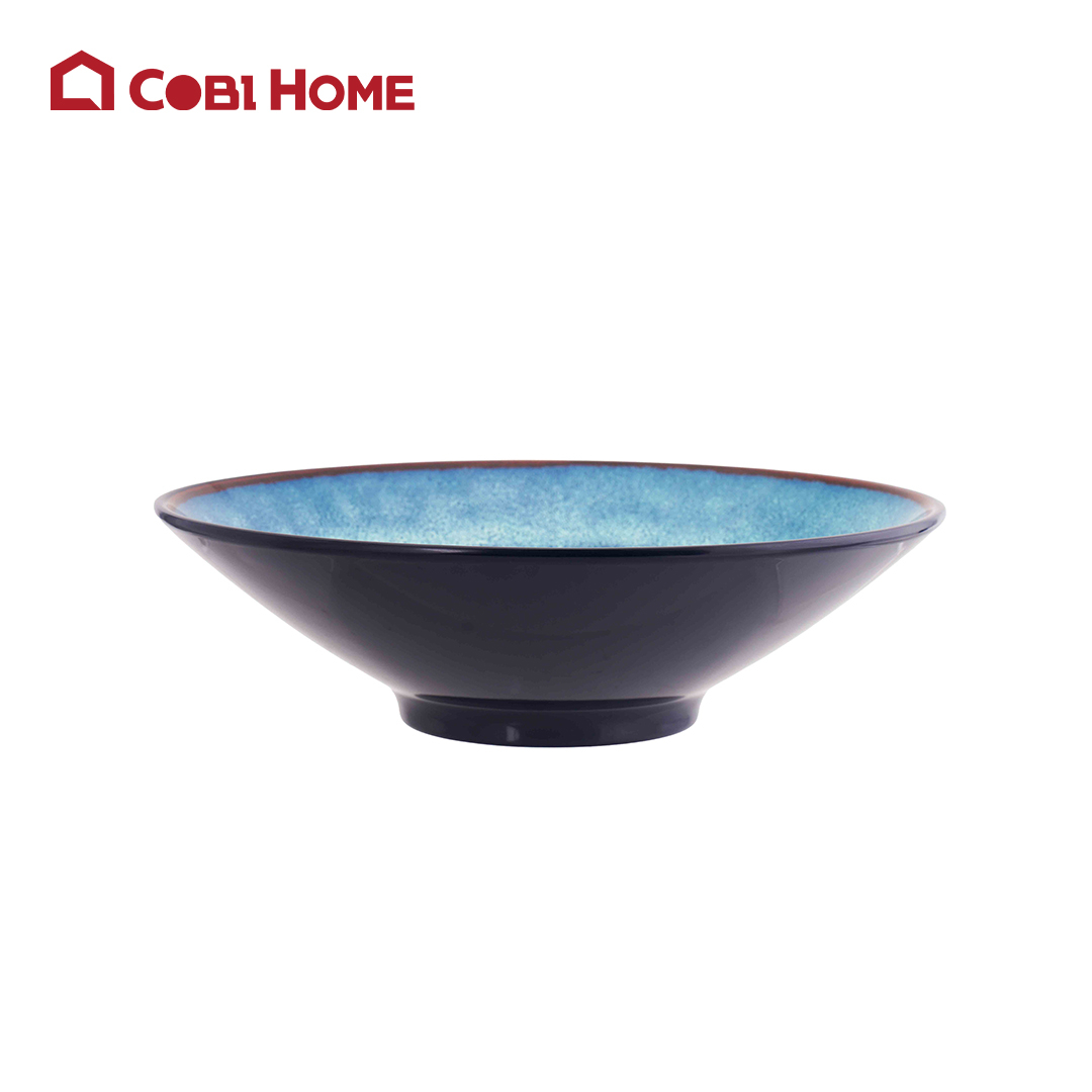 Tô Mela xanh loang tròn bầu Size 305x305x90_378530_34498