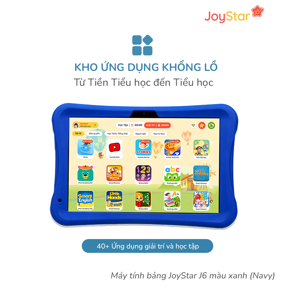 Máy tính bảng JoyStar J6 màu xanh (Navy) - bản thường - 8