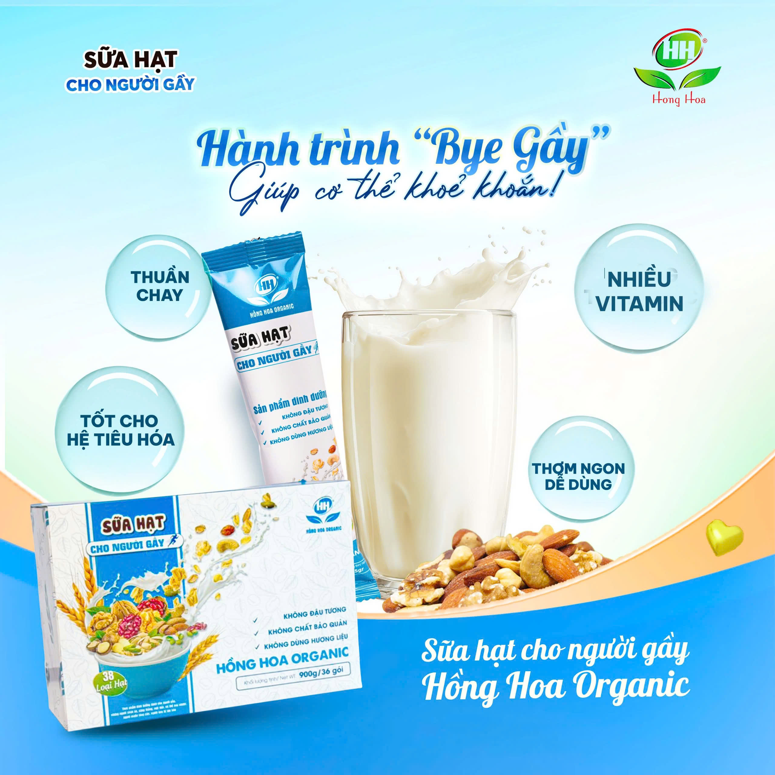 Sữa hạt cho người gầy
