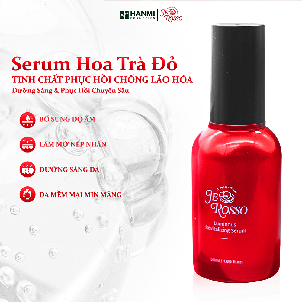 Serum JE ROSSO hỗ trợ dưỡng ẩm, giúp sáng và đều màu da 50ml - JE ROSSO Luminous Revitalizing Serum - 7