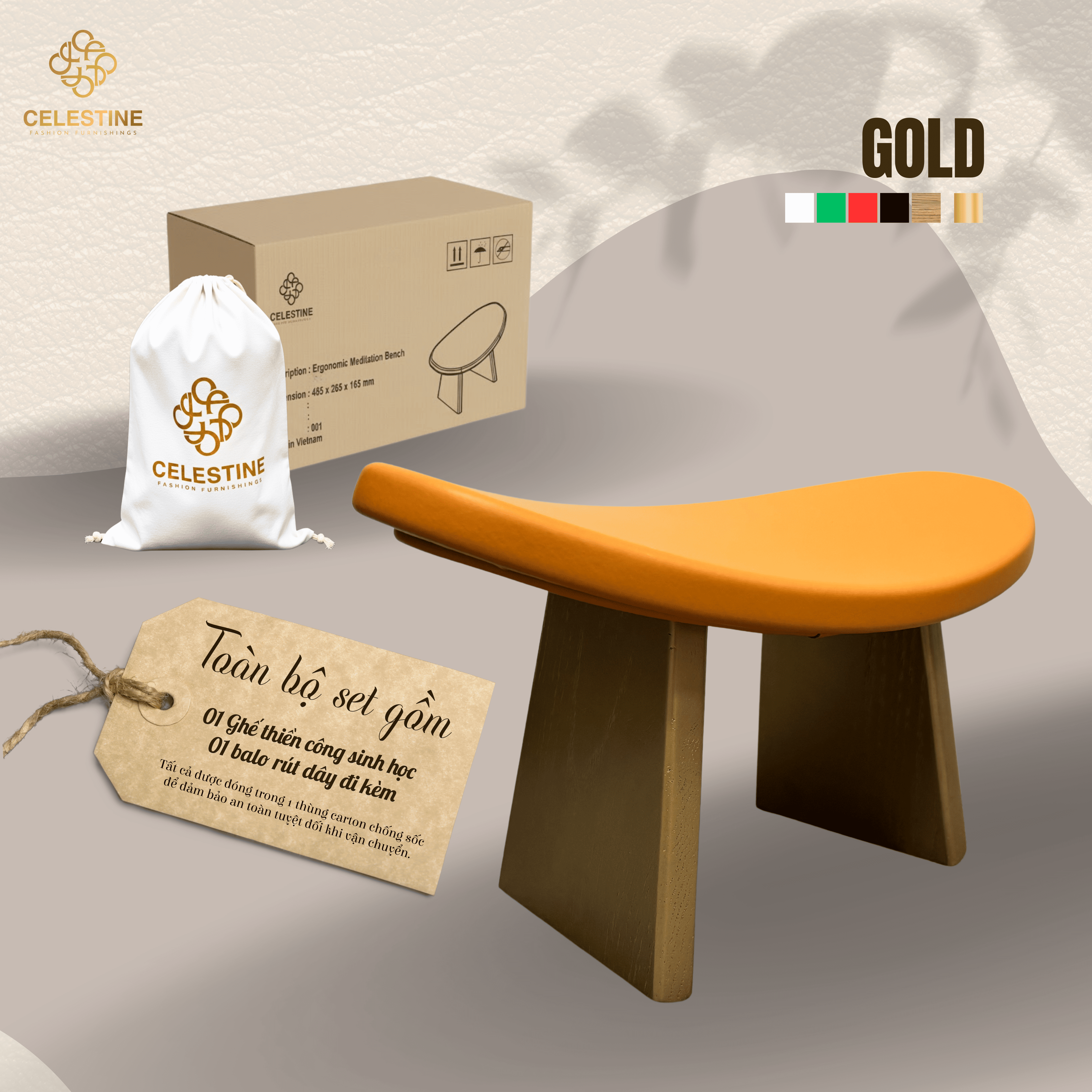Ghế công sinh học GOLD với mê ngồi Microvibe