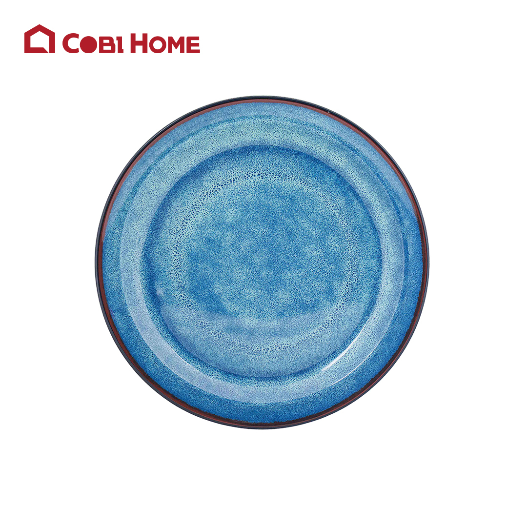 Dĩa Mela xanh loang hình tròn lớn Size 253x253x25_378544_MZRP252 - Phân phối chính hãng
