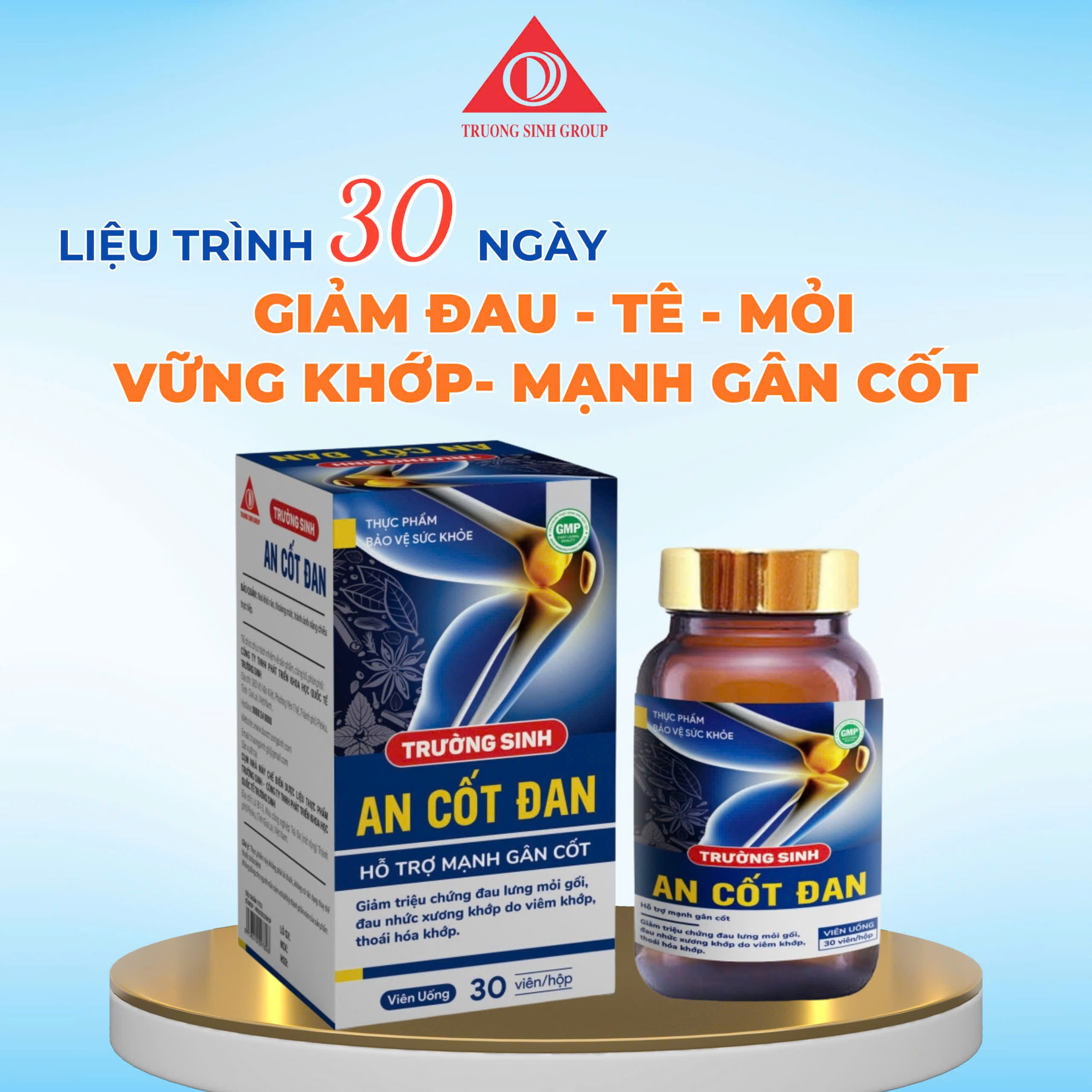 Combo 3 hộp trường sinh an cốt đan - Phân phối chính hãng