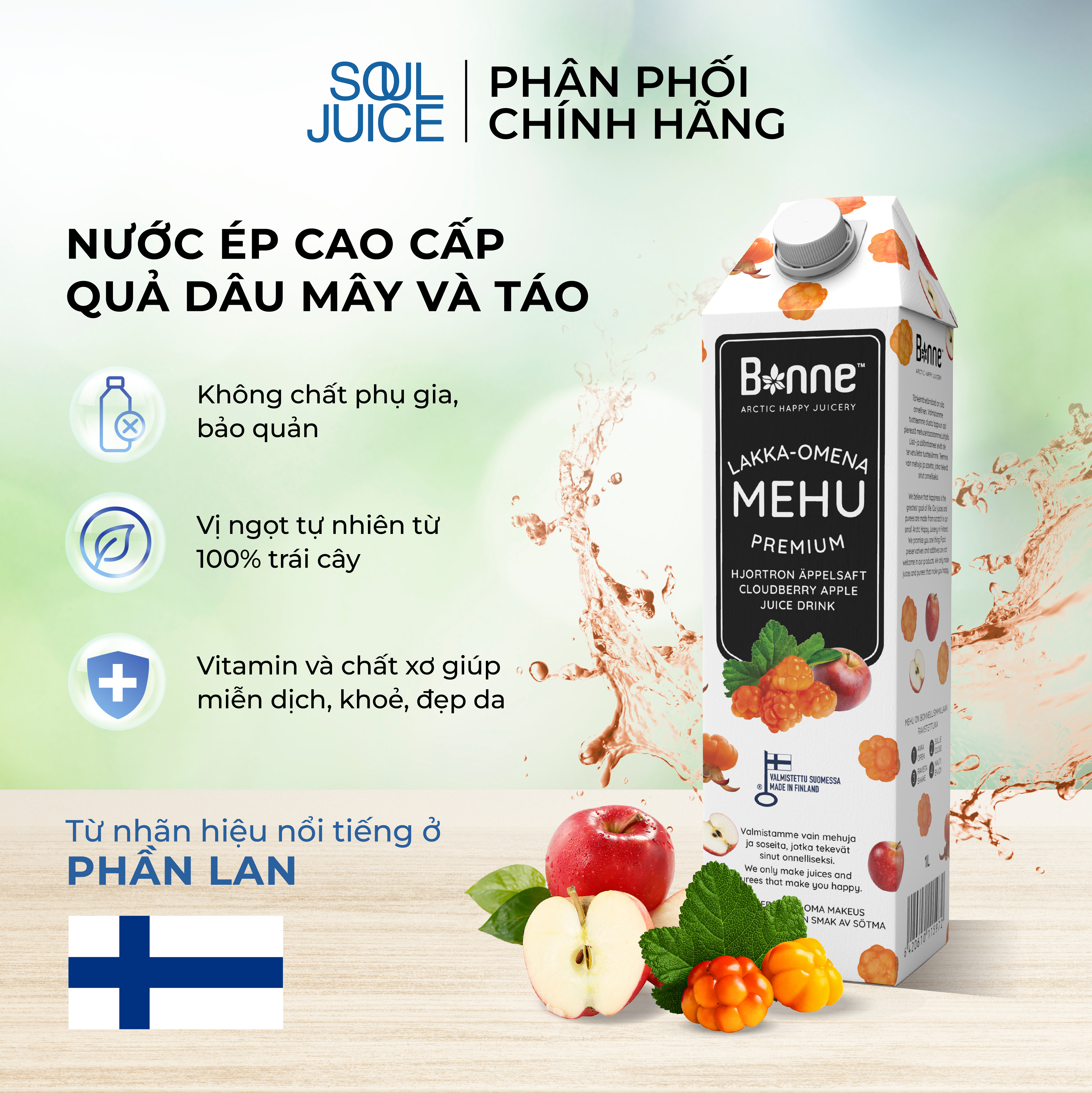 Nước ép cao cấp quả dâu mây mix táo BONNE 1 lít-duoc-ban-tai-Siêu Thị Ánh Nguyệt