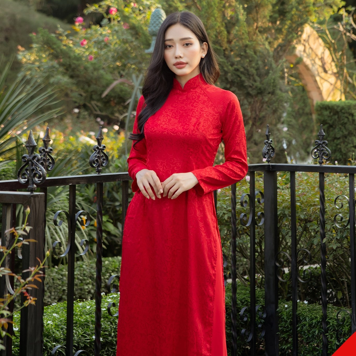 Set Áo dài Gấm hoa Thiên Ân-duoc-ban-tai-Siêu Thị Ánh Nguyệt