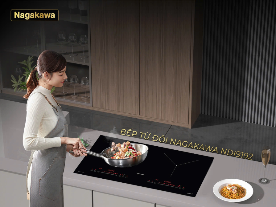 Bếp điện từ đôi Nagakawa NDI9192