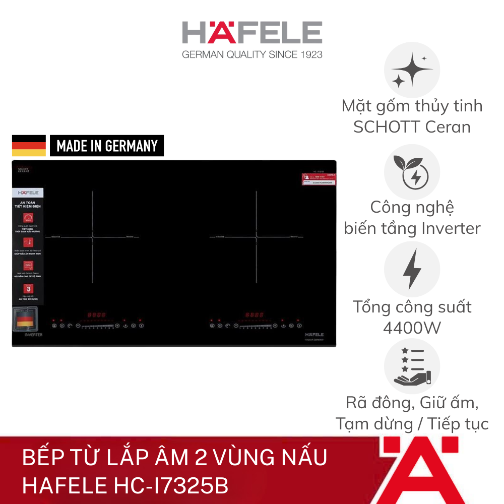 Bếp từ 2 vùng nấu HC-I7325B - Phân phối chính hãng