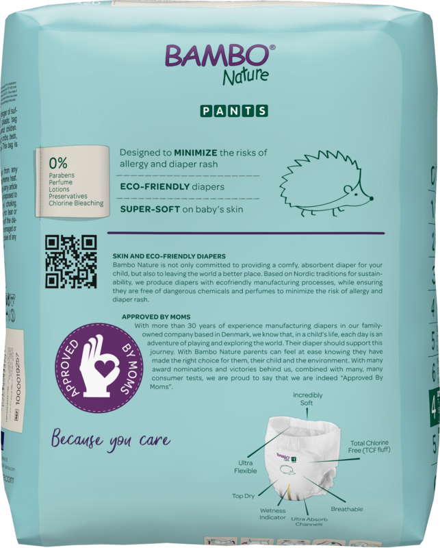 Tã Quần trẻ em số 4- Bambo Nature size 4, Từ 7-12kg, 20 miếng/gói, bao bì màu xanh - 2