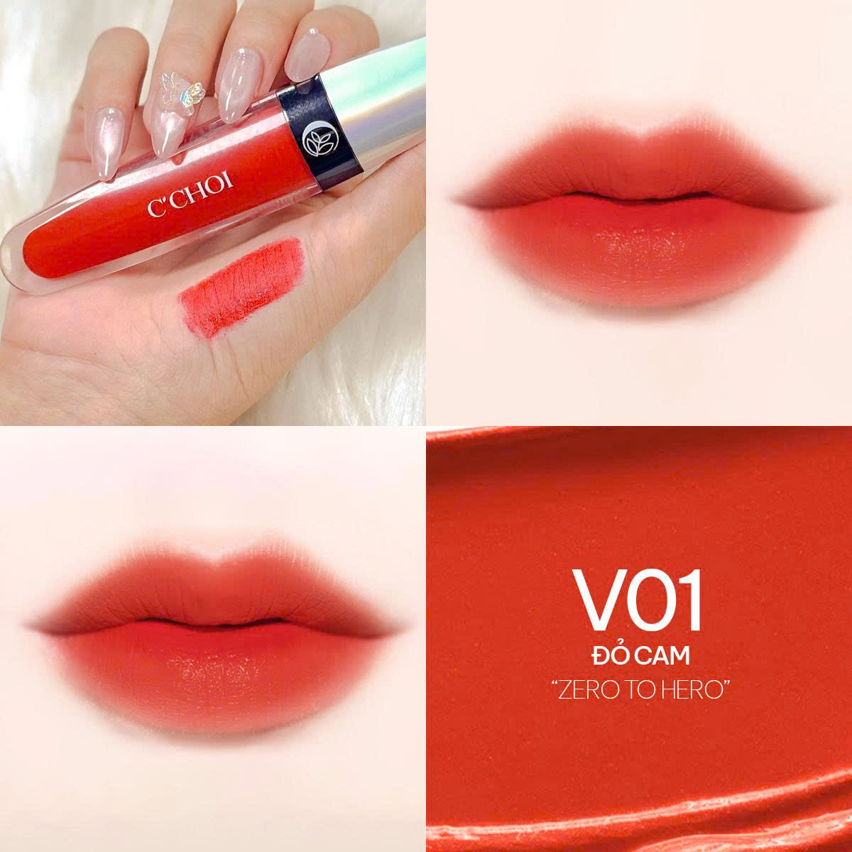 Son kem nhung C’Choi - Velvet & Matte Lip Cream