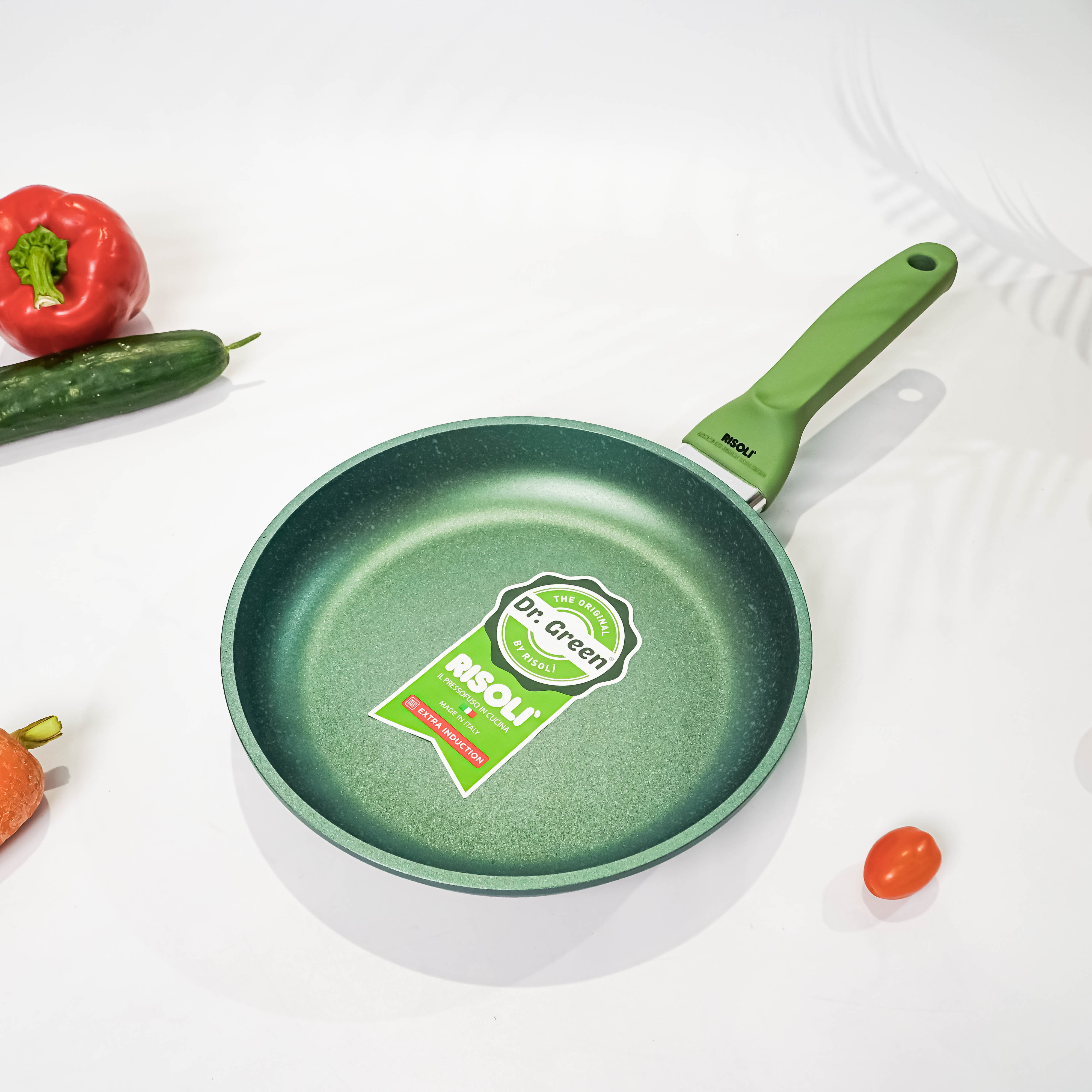 CHẢO CHỐNG DÍNH DR.GREEN® EXTRA INDUCTION - Model: CHAORisoli-00103DRIN/24