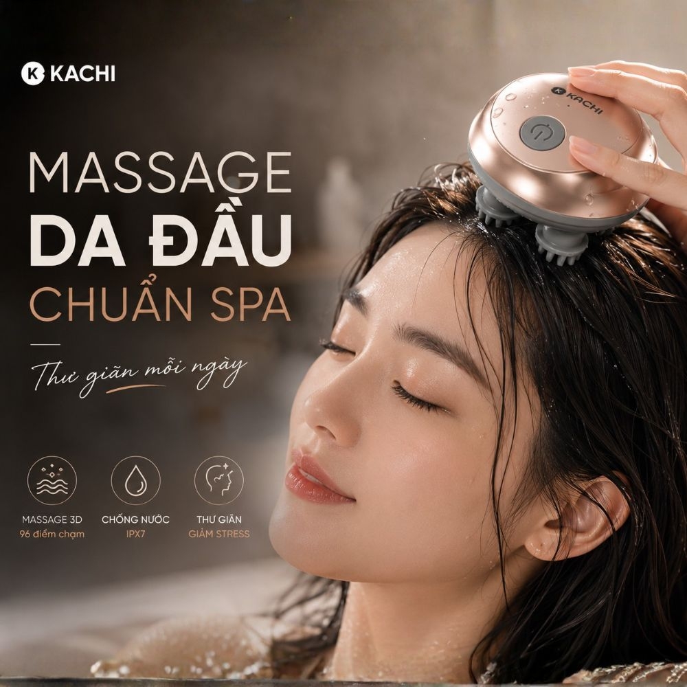 Máy Massage Đầu Không Dây Kachi MK-399 – Giải Pháp Thư Giãn Hiệu Quả Cho Người Bận Rộn - Phân phối chính hãng