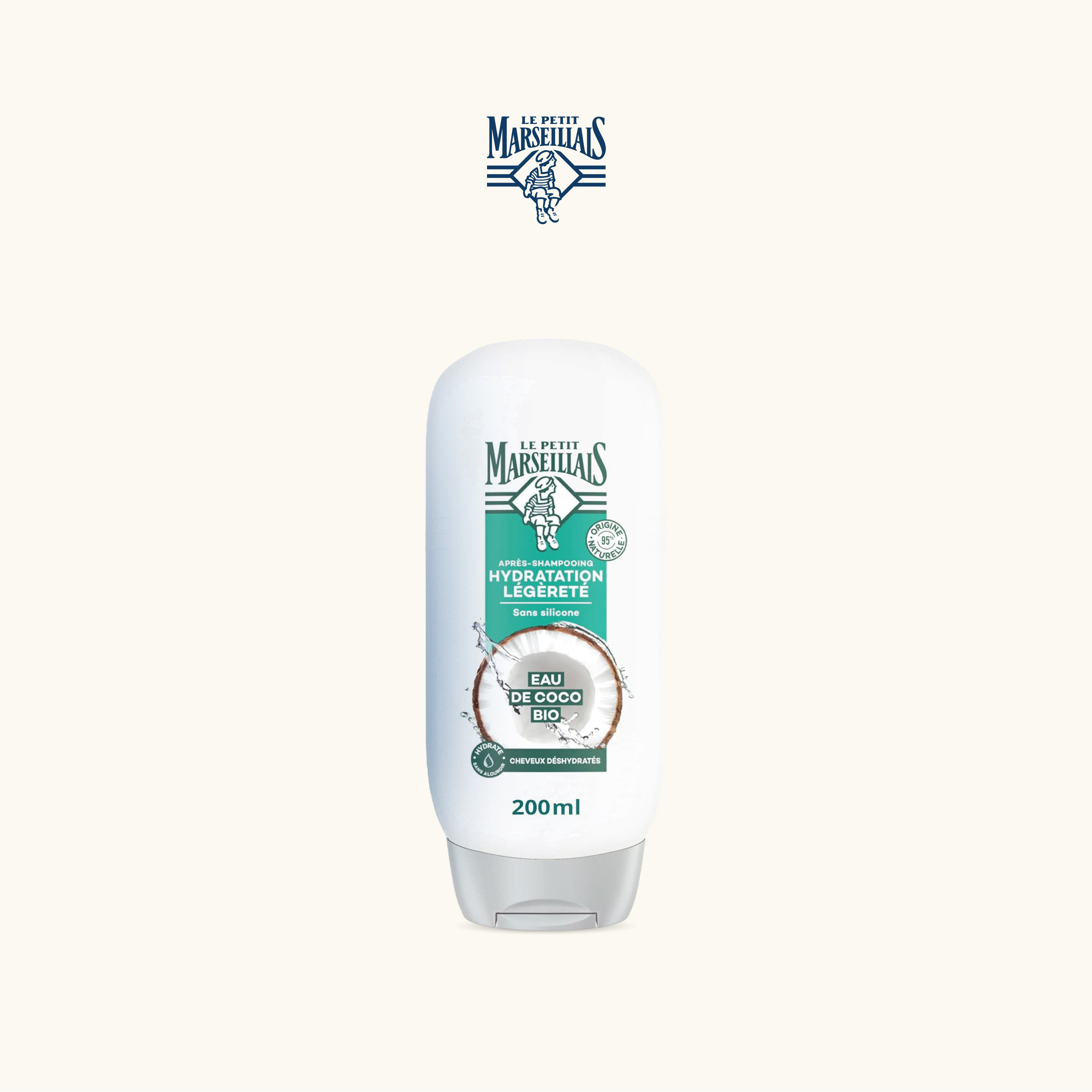 Dầu Xả Dưỡng Tóc Le Petit Marseillais Dưỡng Ẩm Dịu Nhẹ Với Nước Dừa Hữu Cơ 200ml