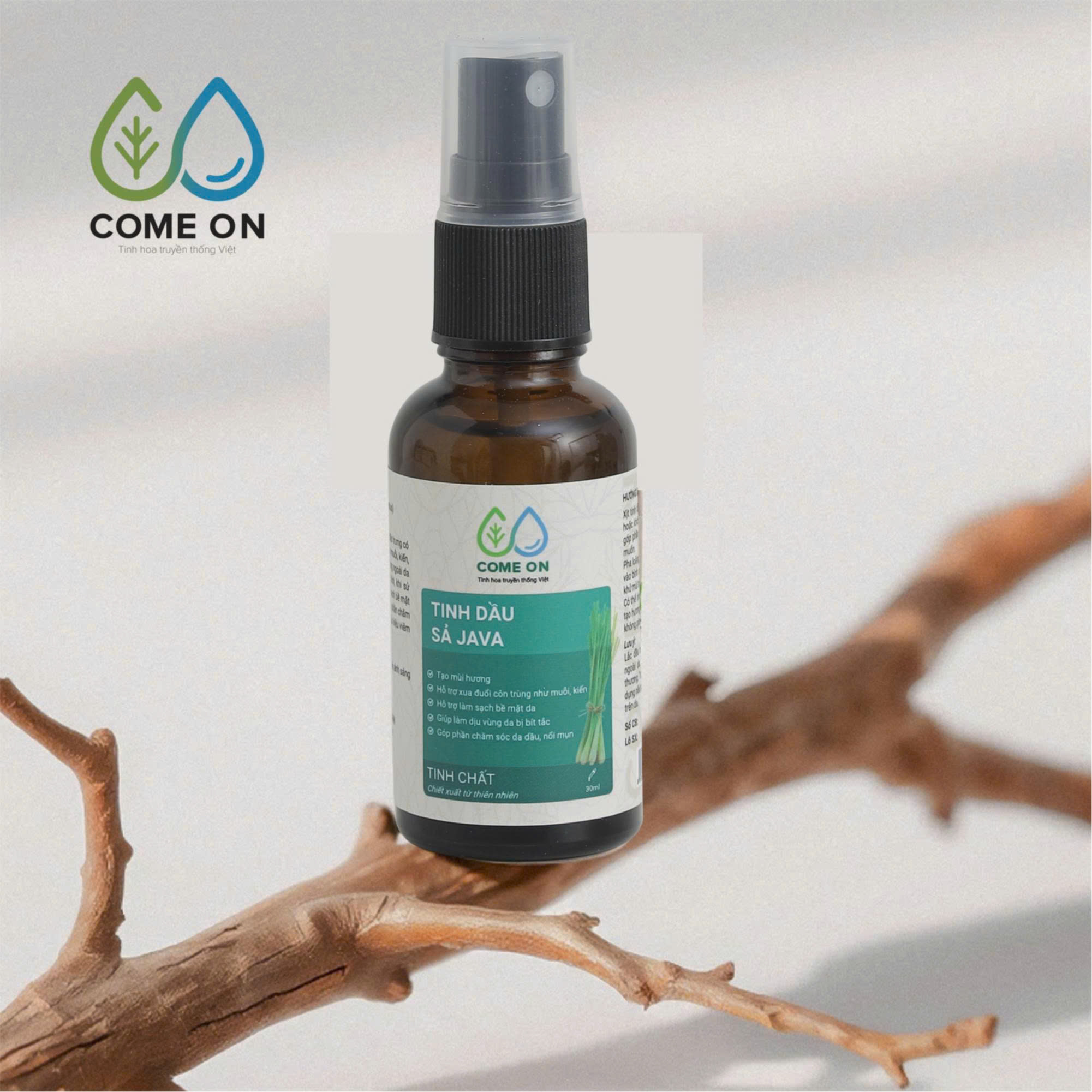 Tinh dầu sả Java đuổi muỗi, khử mùi, làm sạch da 30ml - 10
