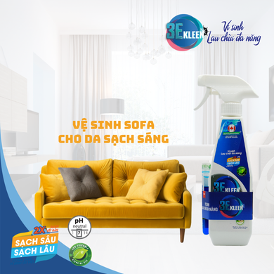 Bộ vi sinh lau chùi đa năng 3E Kleen (01 Chai 500ml + 01 ống 5ml) - 4