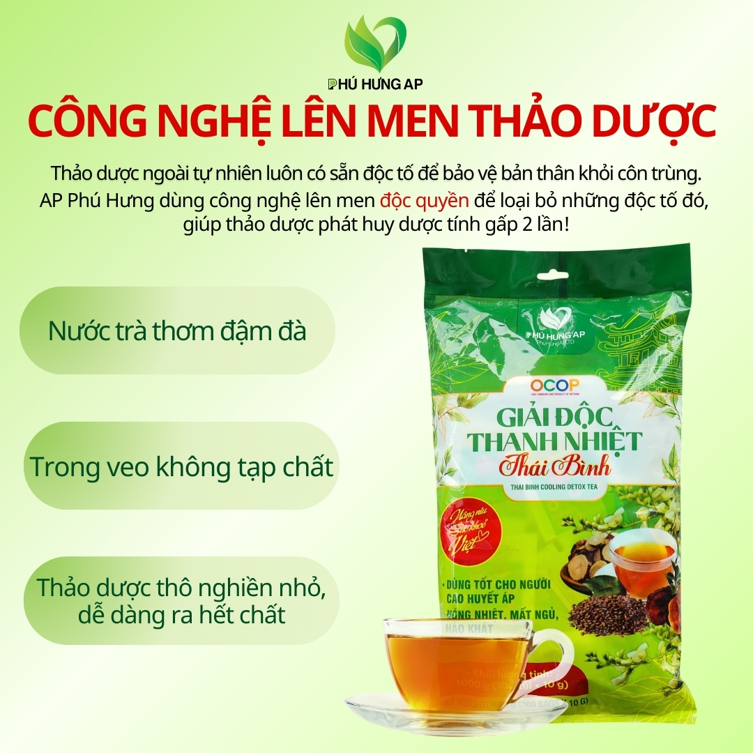 Trà Giải Độc Thanh Nhiệt Thái Bình 1Kg - Phân phối chính hãng