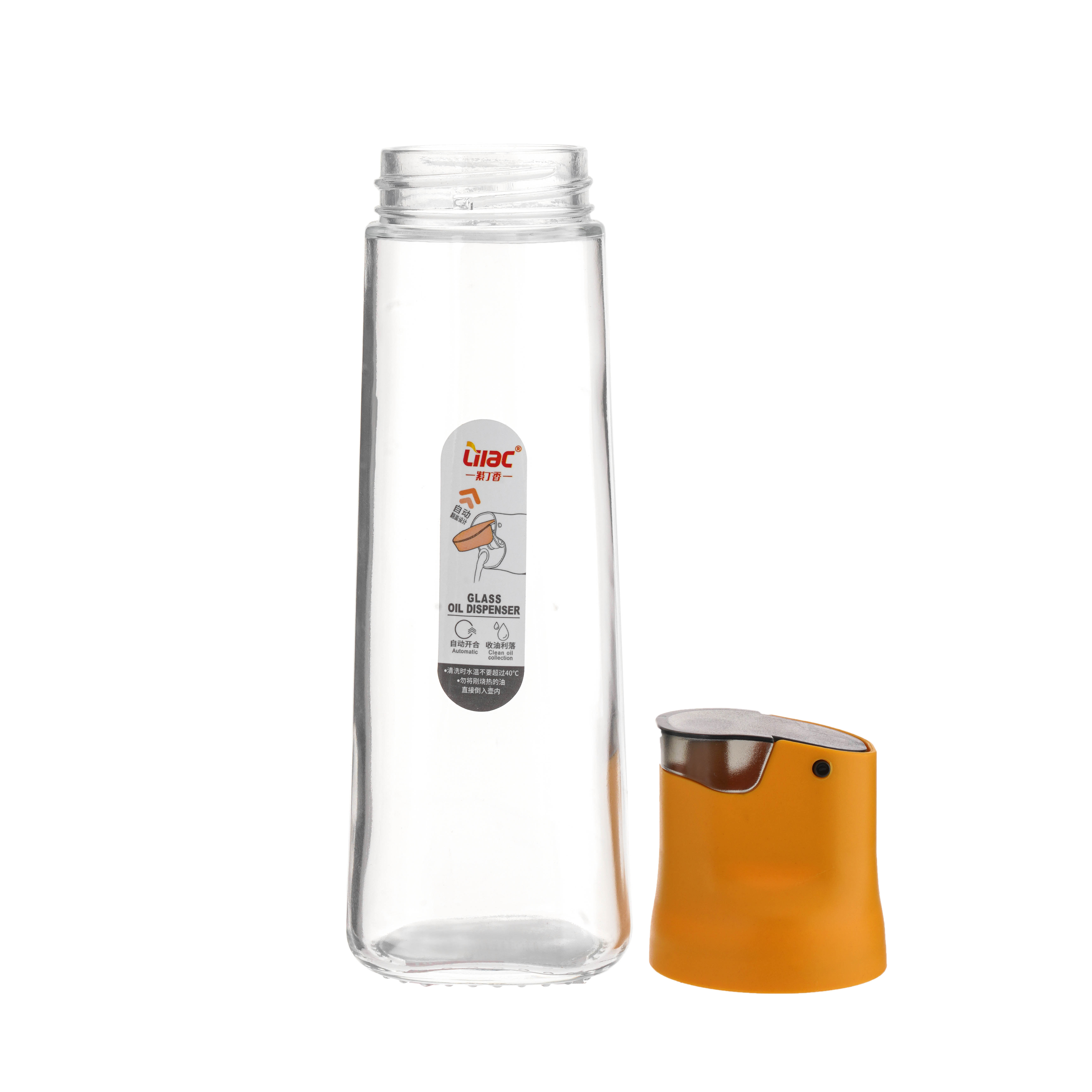 Bình dầu thủy tinh tự mở nắp, màu ngẫu nhiên dung tích 500ml_376066 - 6