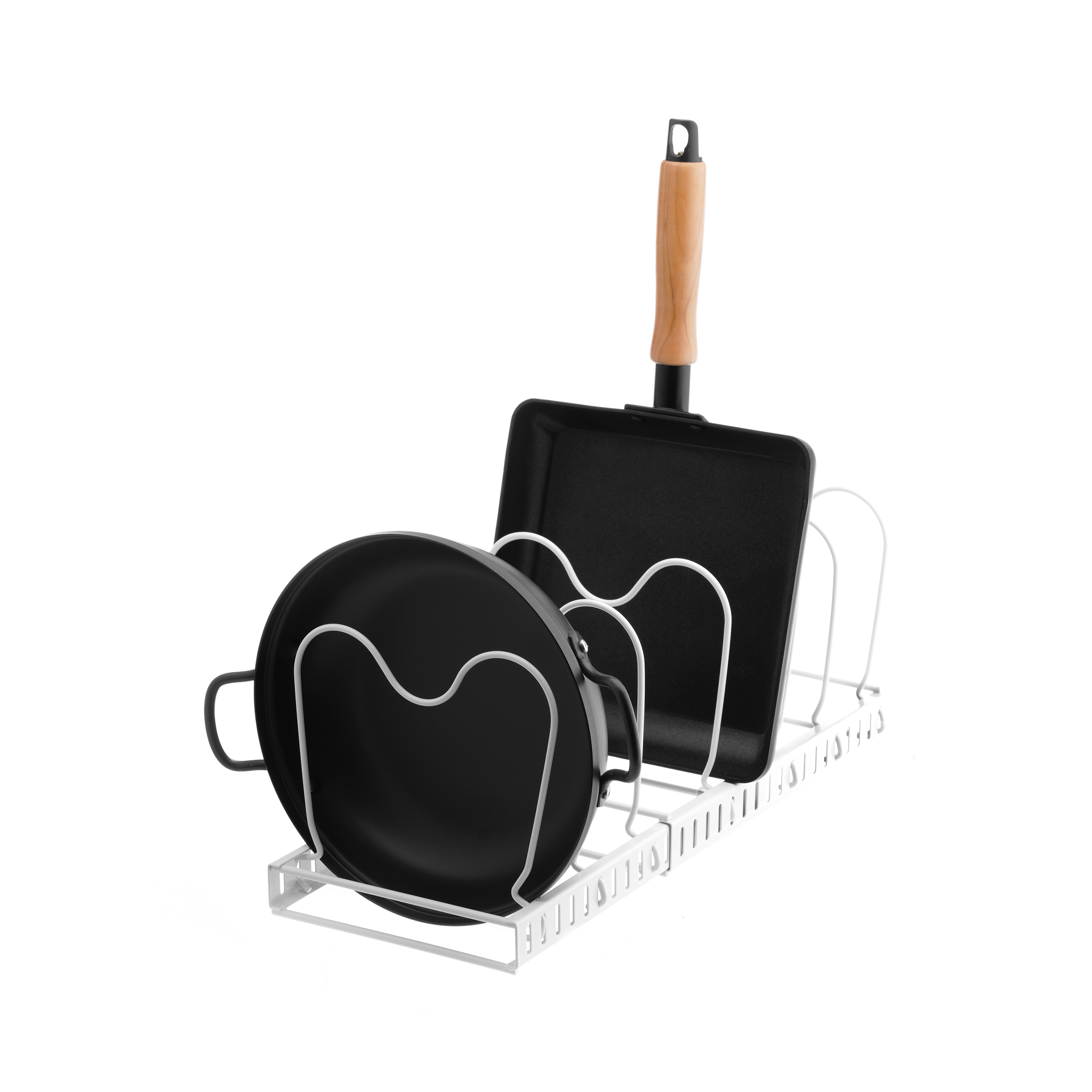 Kệ bếp inox đa năng điều chỉnh được độ dài - Trắng_342301