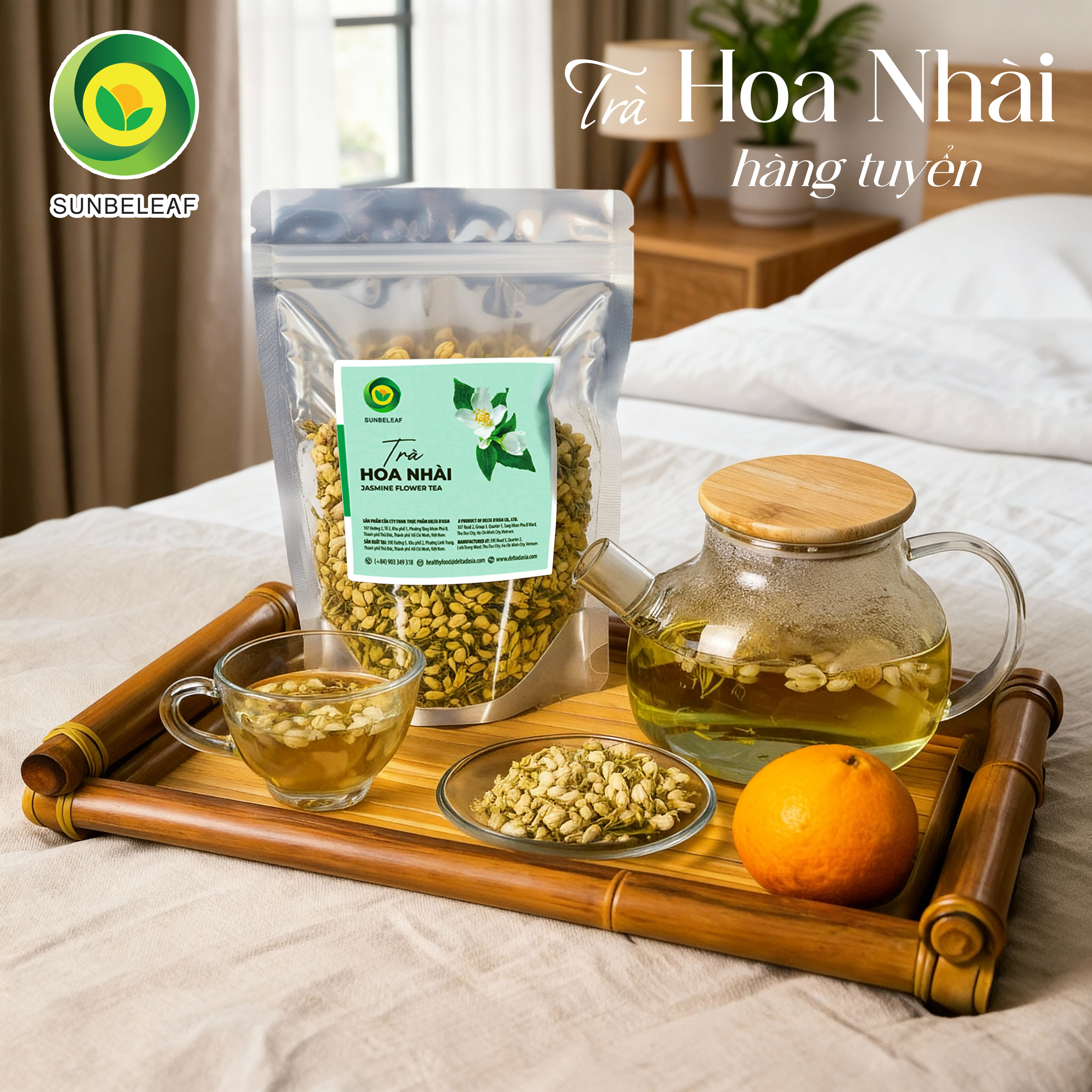 Trà Hoa Nhài Sấy Khô Sunbeleaf - Mang Lại Cảm Giác Thư Thái, Nhẹ Nhàng Sau Mỗi Ngày Bận Rộn - Túi Zip 100g - 3