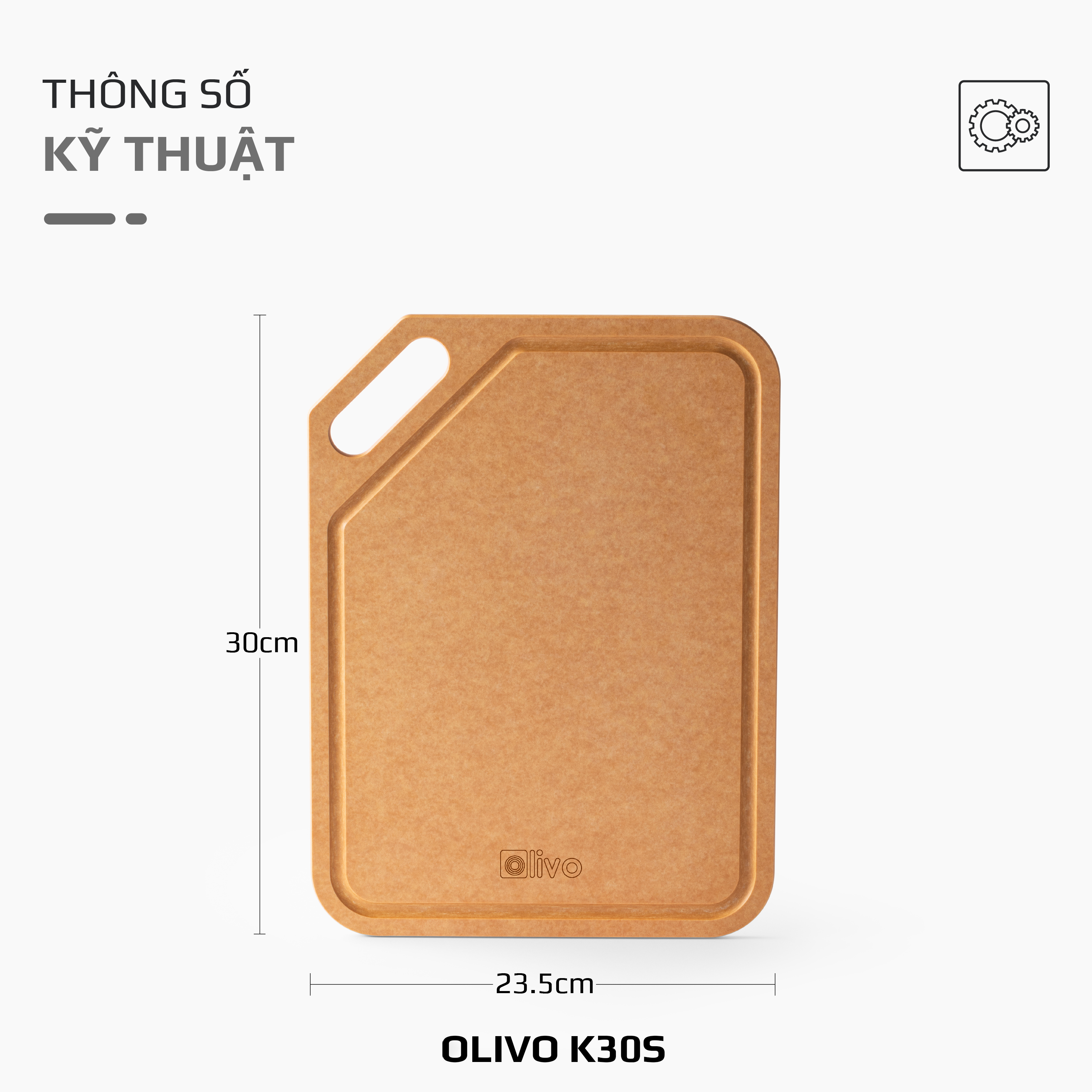 Thớt Gỗ OLIVO Wood Fiber K30S