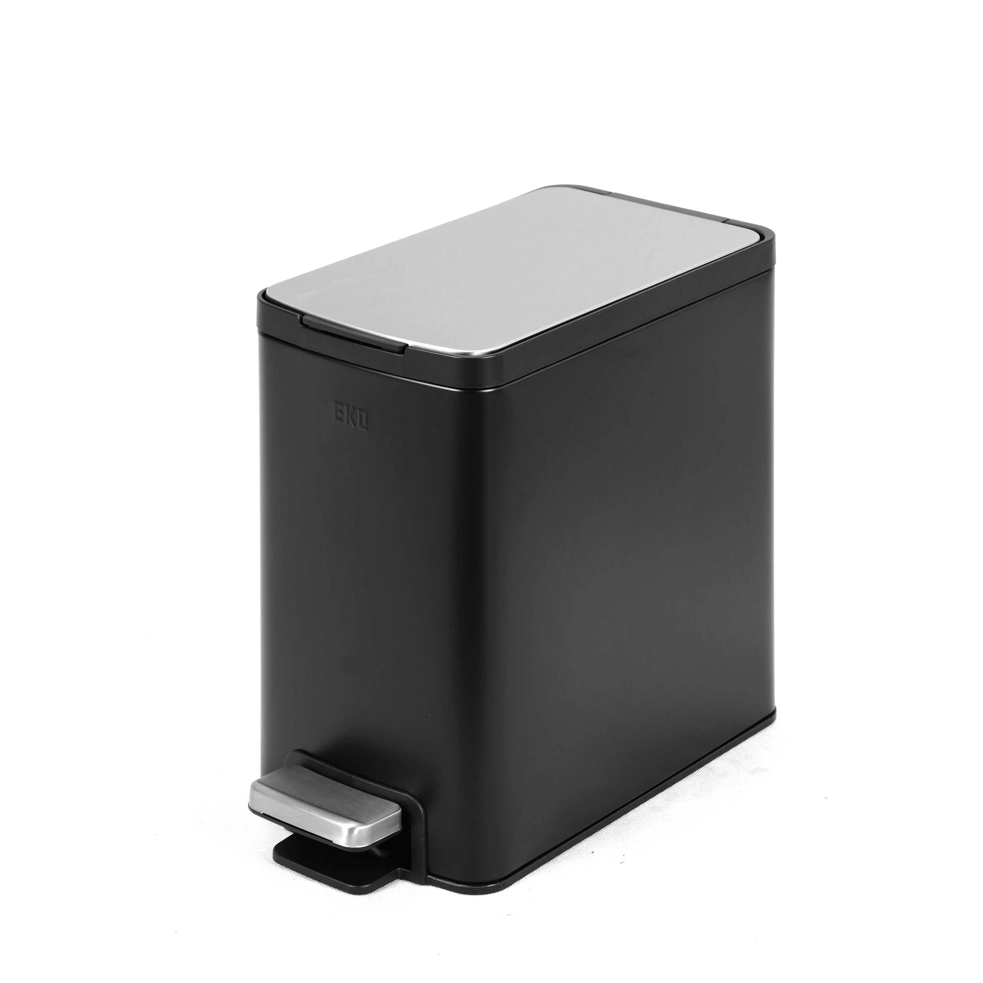 Thùng rác inox 8L nắp bật, chống ồn Eko - Đen_384619 - Phân phối chính hãng