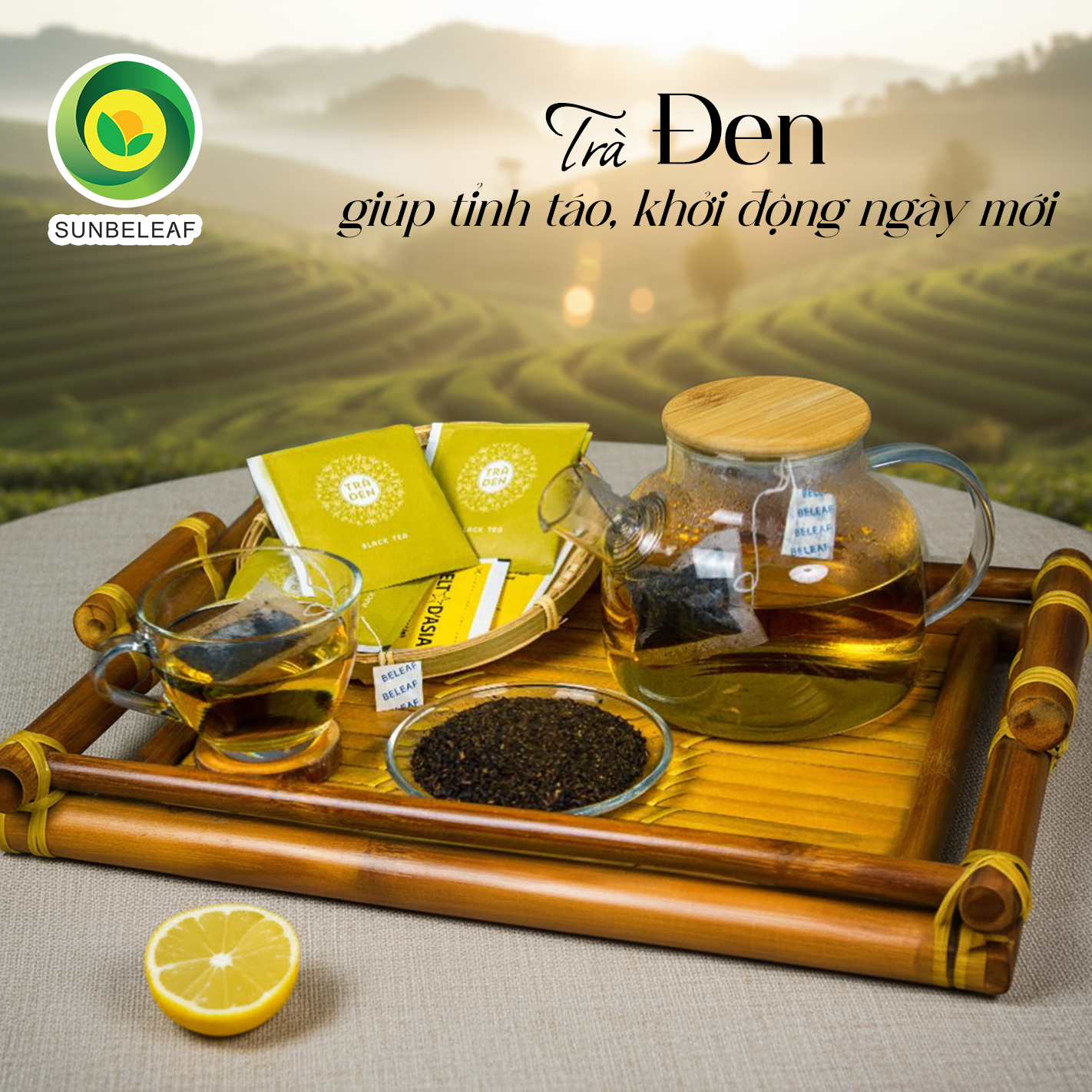 Trà Đen (Hồng Trà) Sunbeleaf - Mang Lại Cảm Giác Tỉnh Táo, Sảng Khoái Mỗi Ngày - Hộp 20 Gói - 3