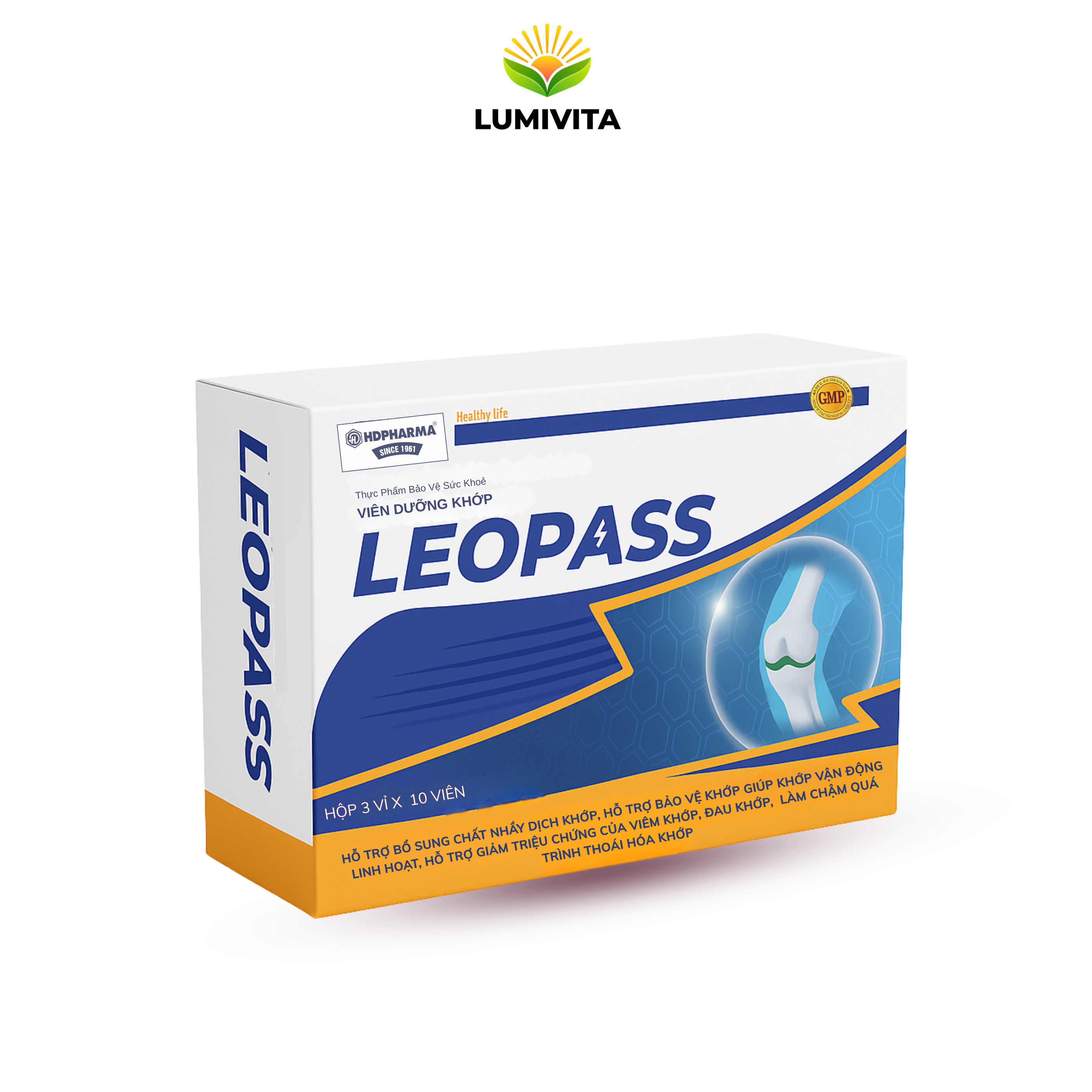 Viên dưỡng khớp LEOPASS: hỗ trợ viêm khớp, thoái hoá khớp tăng cường tái tạo sụn và xương khớp. - Phân phối chính hãng