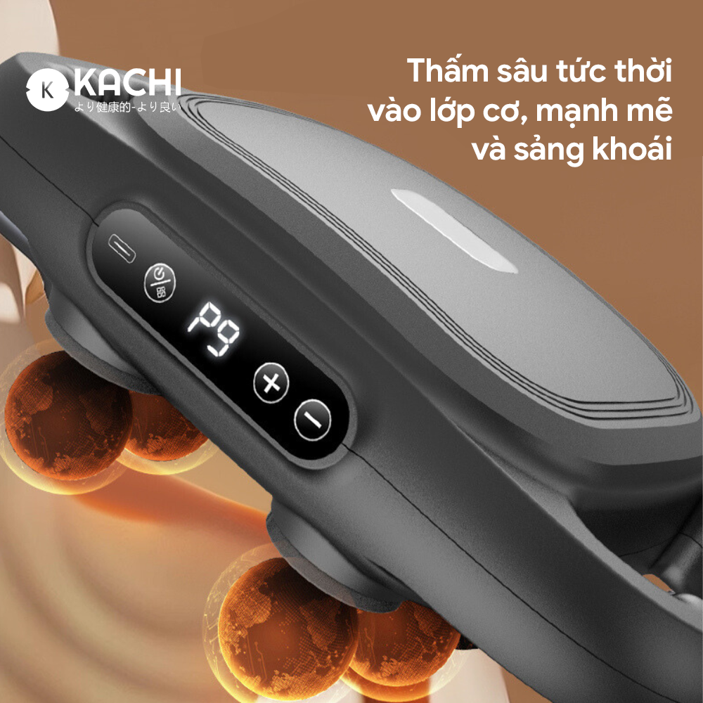 Máy Massage 6 Đầu Rung Kachi MK390 Chạy Pin - Giải Pháp Thư Giãn Tối Ưu Cho Cơ Thể