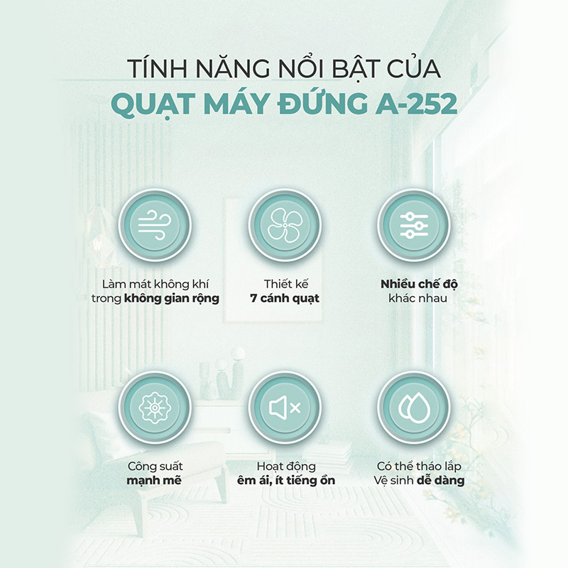 Quạt máy đứng Magic A-252