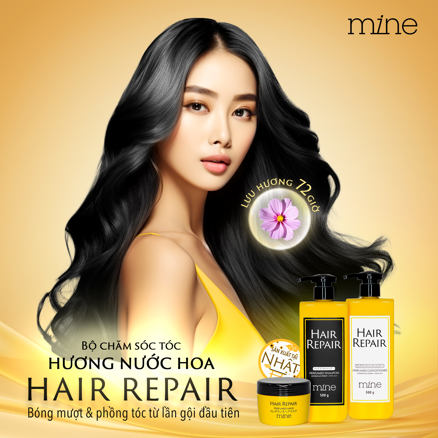 Mặt nạ tóc Mine Hair Repair Perfumed Mask 180g-duoc-ban-tai-Siêu Thị Ánh Nguyệt