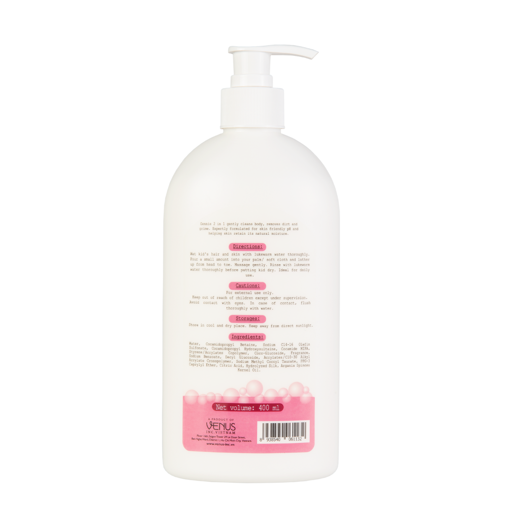 Tắm gội Gennie Baby 2in1  for Girl  400ml