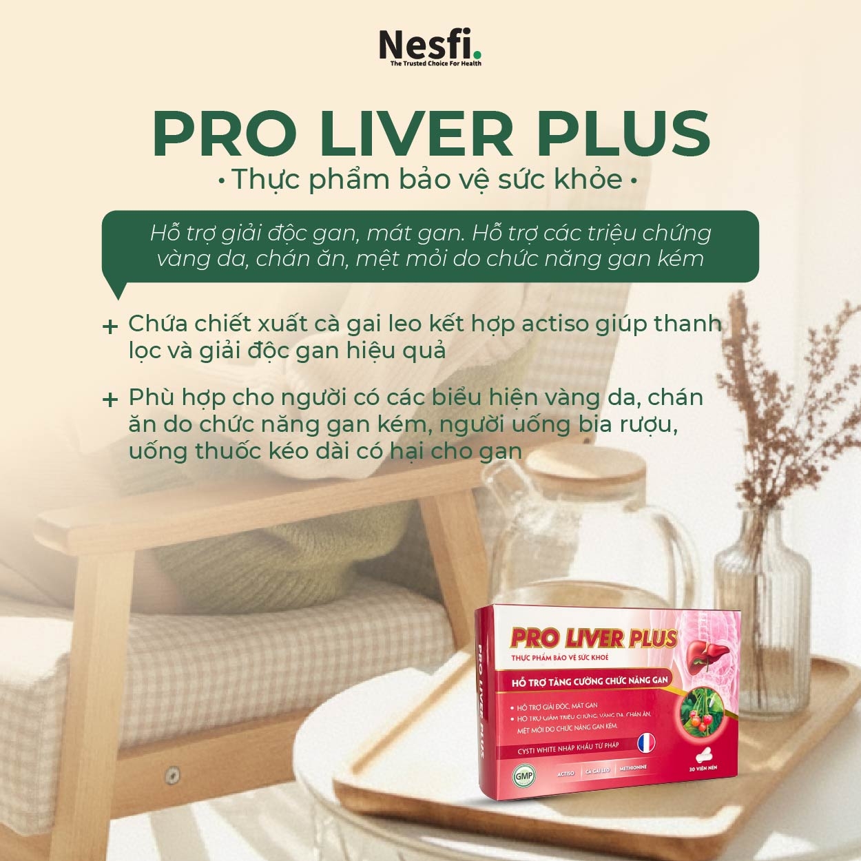 TPBVSK PRO LIVER PLUS H/30v (Hỗ trợ giải độc, mát gan, giảm mệt mỏi)