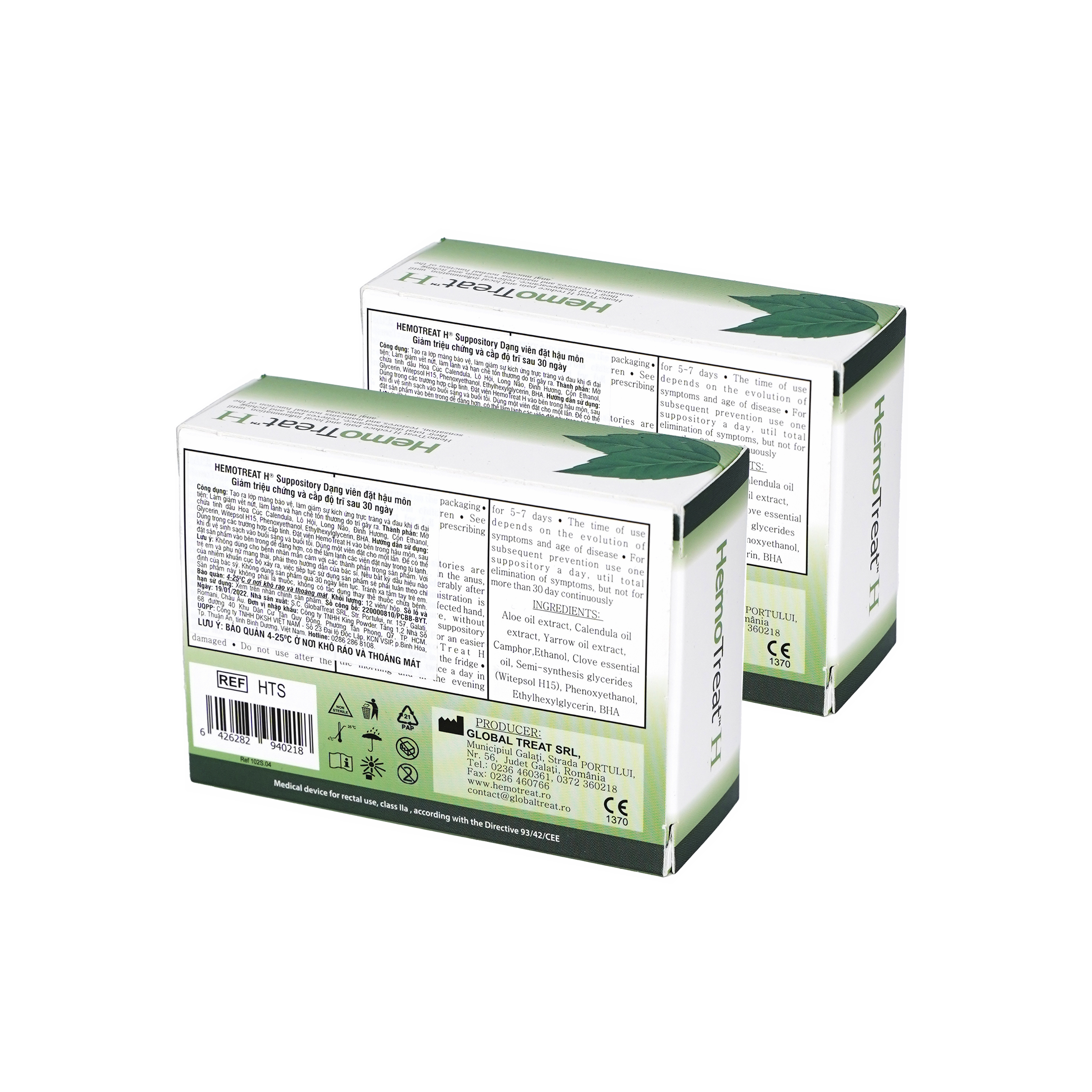 Combo 02 hộp viên đặt hỗ trợ Hemotreat H-Suppositories (kèm túi giữ nhiệt) - 4