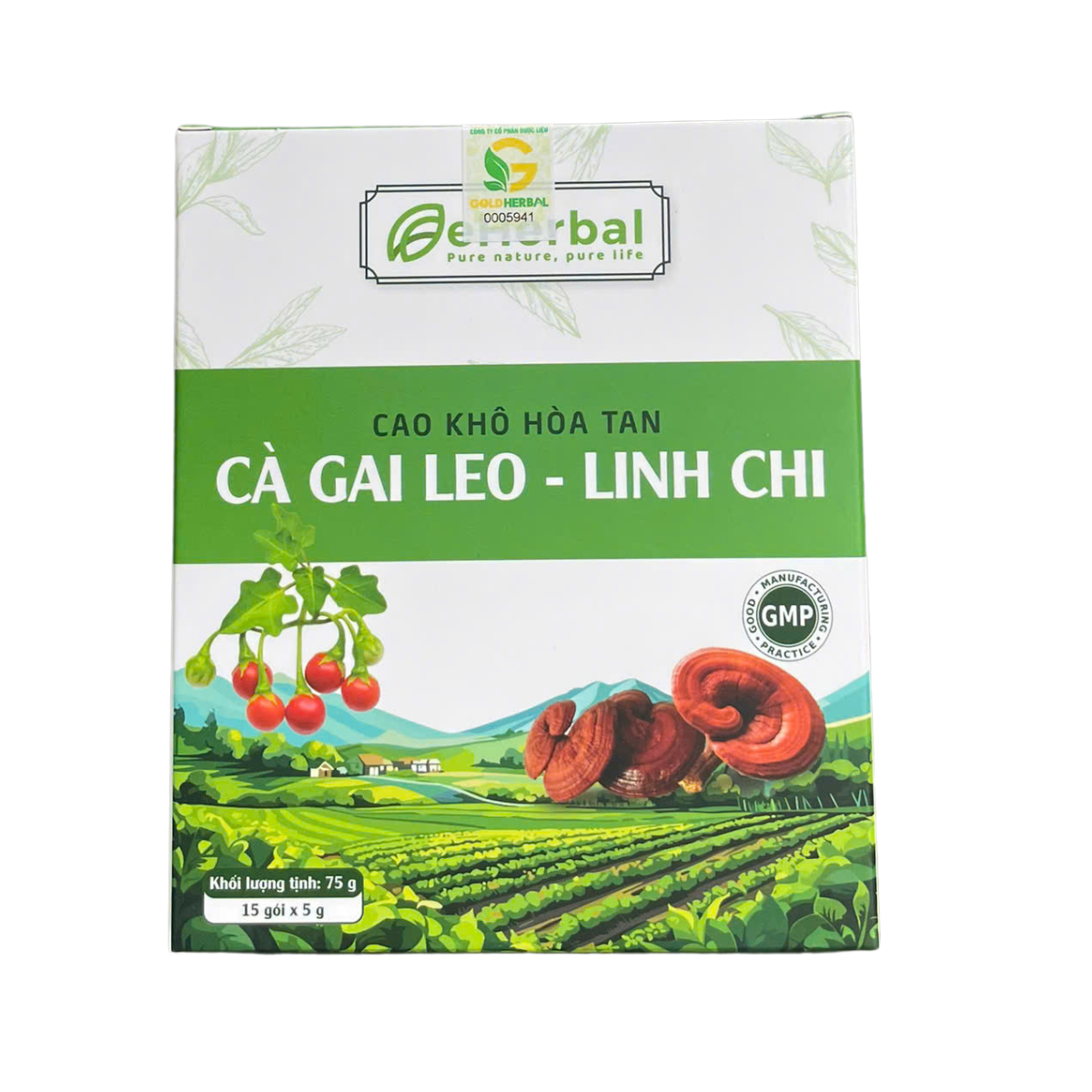 Cao khô hòa tan Cà gai leo - Linh chi - Phân phối chính hãng