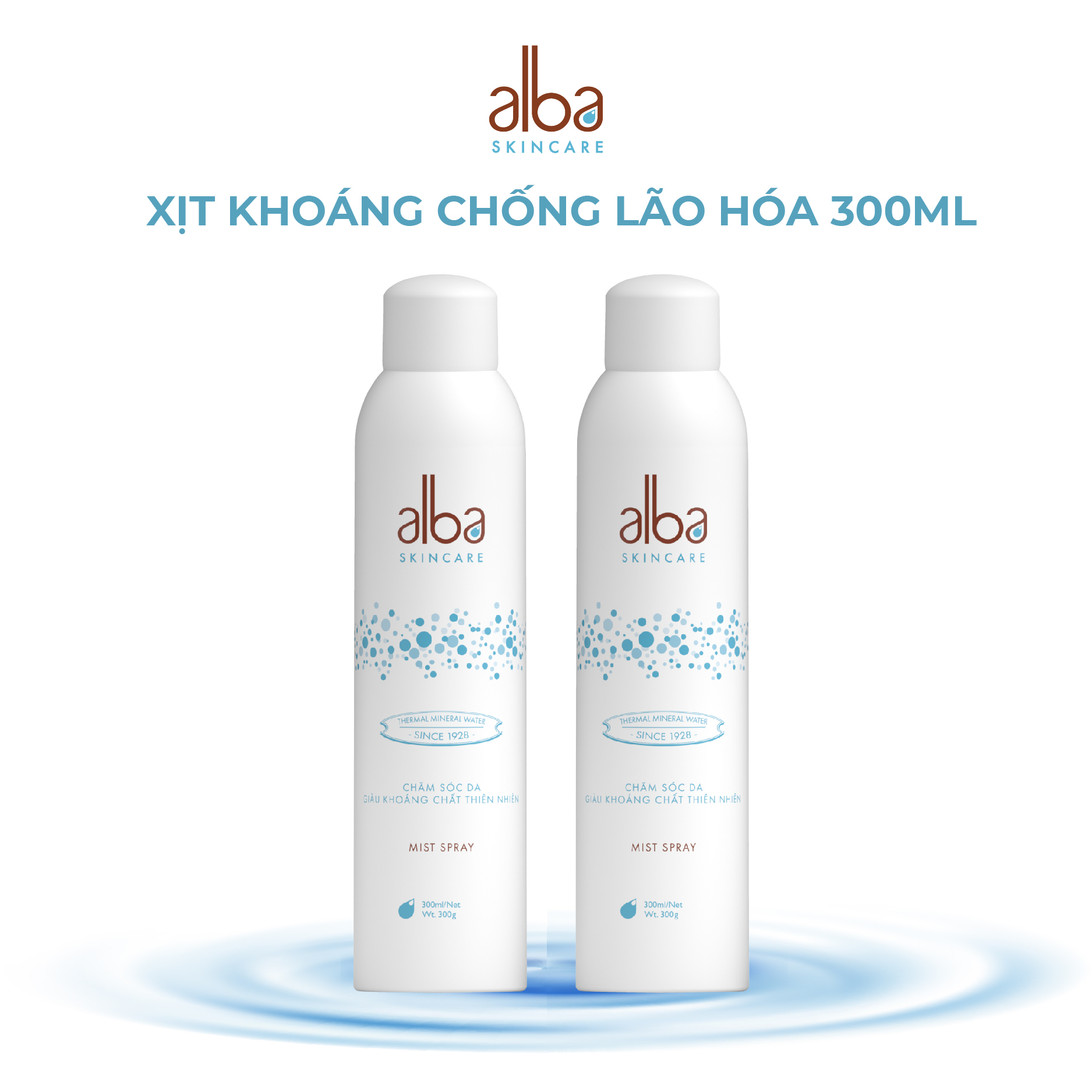 Xịt khoáng chăm sóc da Alba 300ml - Phân phối chính hãng