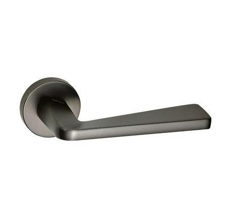 Bộ khóa tay nắm gạt DIY Hafele, Set D - Cửa chính - Xám ghi 499.63.626