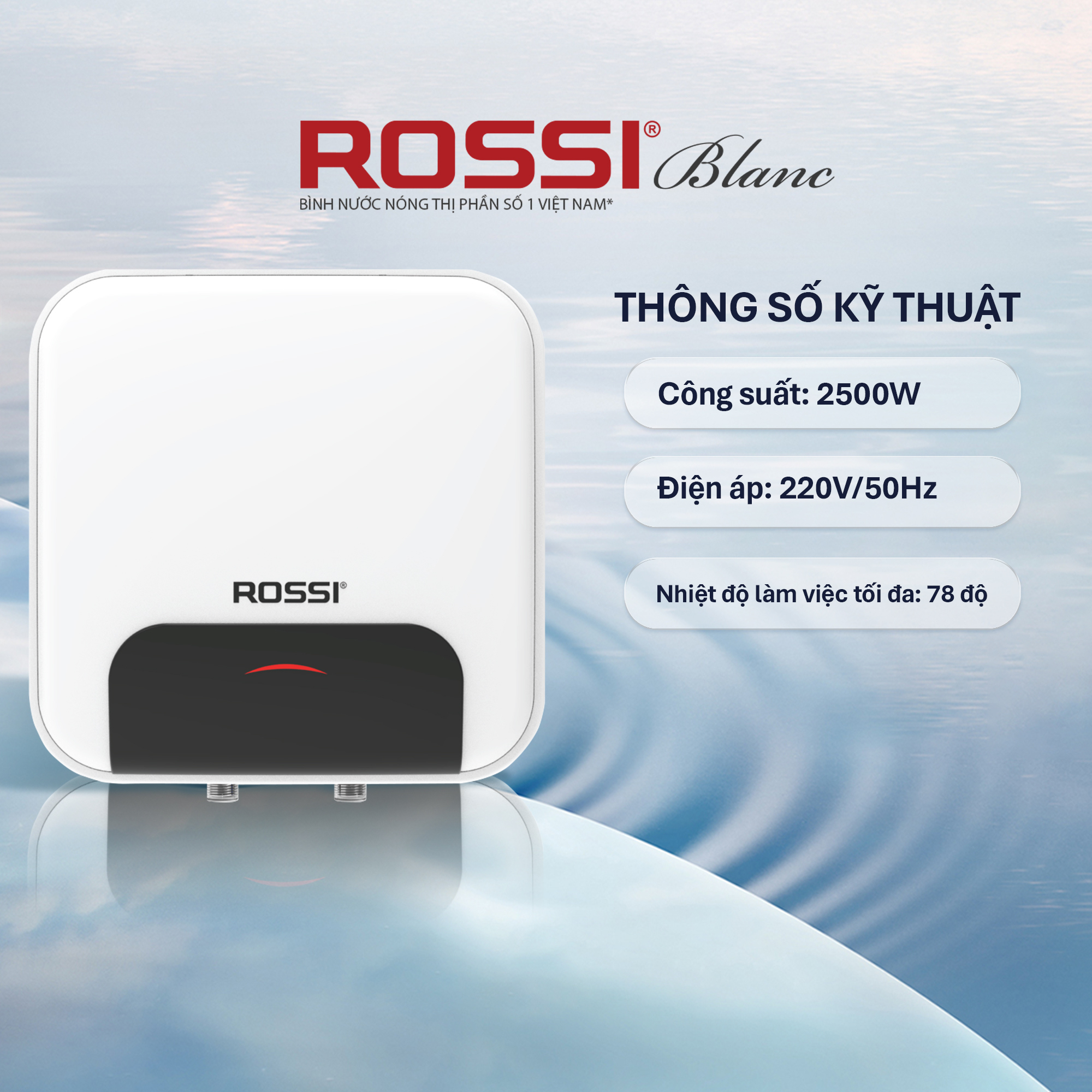 Bình nước nóng ROSSI BLANC RBC 30L SQ - 8