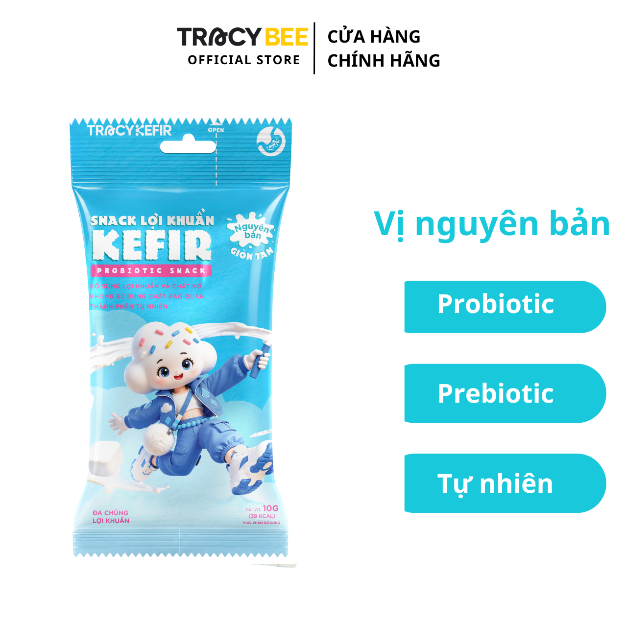Snack lợi khuẩn kefir nguyên bản - Phân phối chính hãng