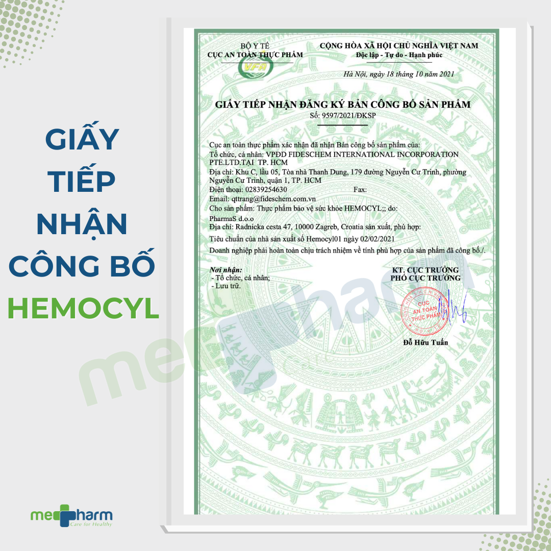 Viên uống Hemocyl - Hỗ trợ cải thiện triệu chứng trĩ: đau rát, ngứa hậu môn, chảy máu (Hộp 28 viên)