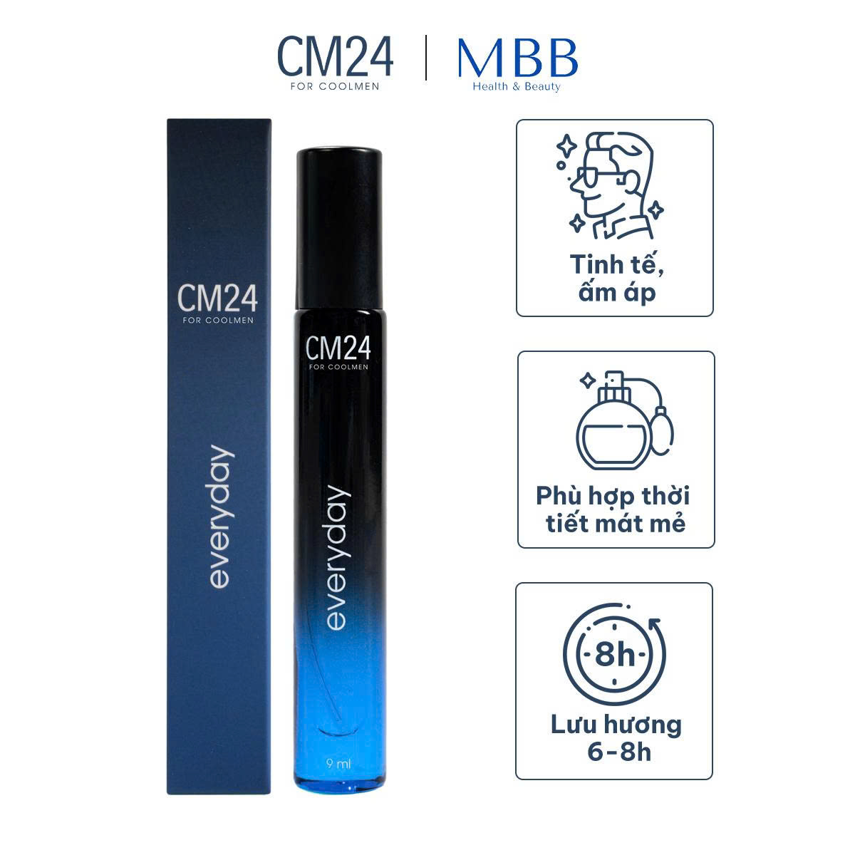 Nước hoa nam CM24 Every Day lưu hương 6-8h 9ml