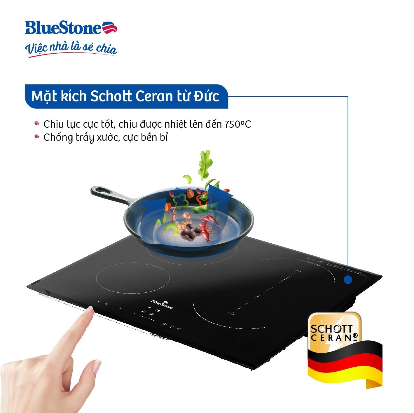 Bếp Từ Ba BlueStone ICB-6845 7100W