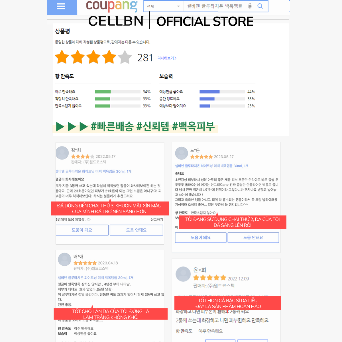 Kem Dưỡng Trắng Giảm Nếp Nhăn Glutathione CELLBN Hỗ trợ đều màu và cấp ẩm cho da 50g