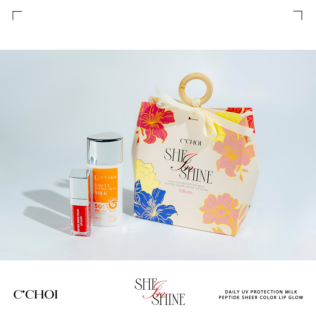 Bộ chống nắng và dưỡng môi C'Choi She in Shine – Lilium - 4