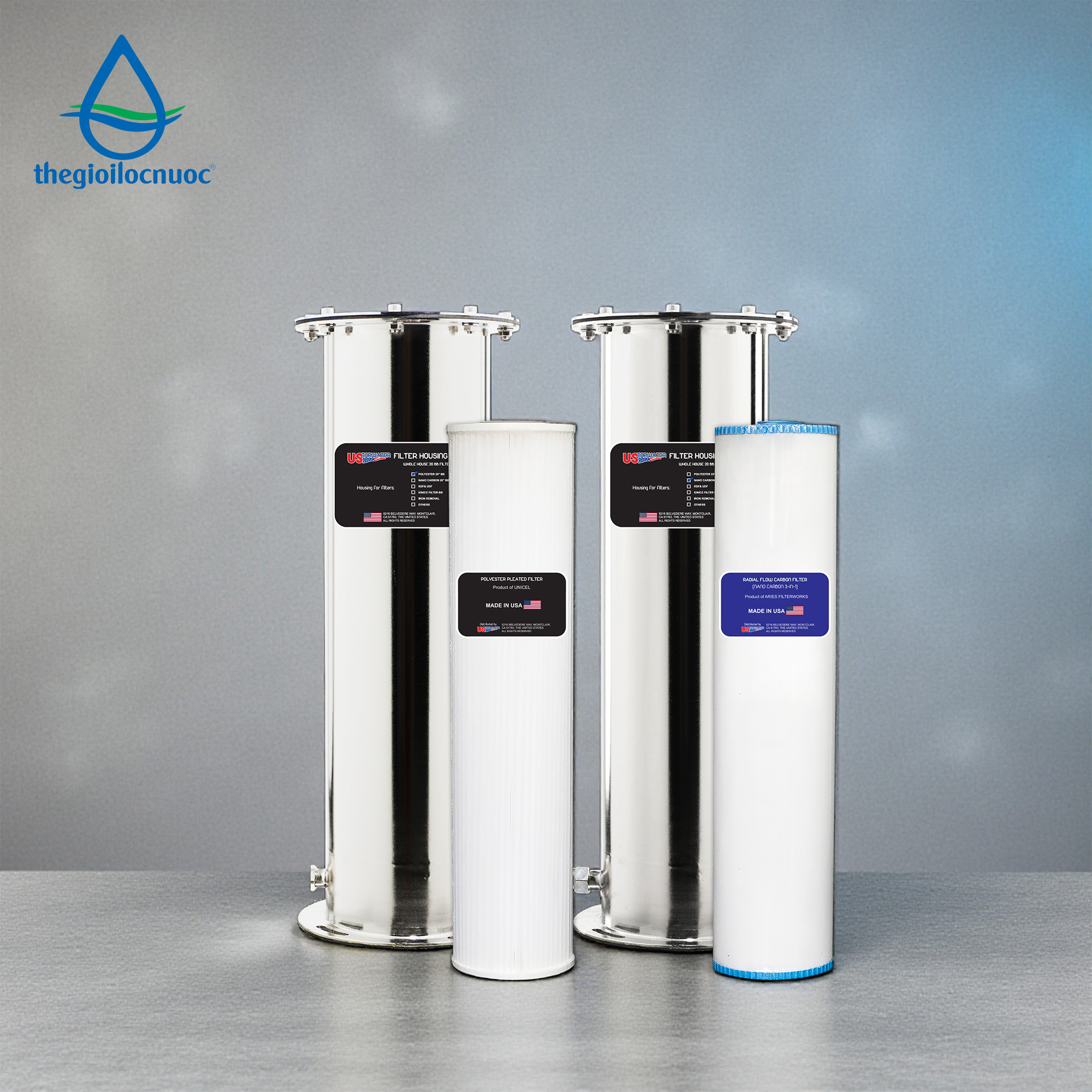 Bộ lọc tổng Mỹ USTOPWATER, model: Clo-Plus-US